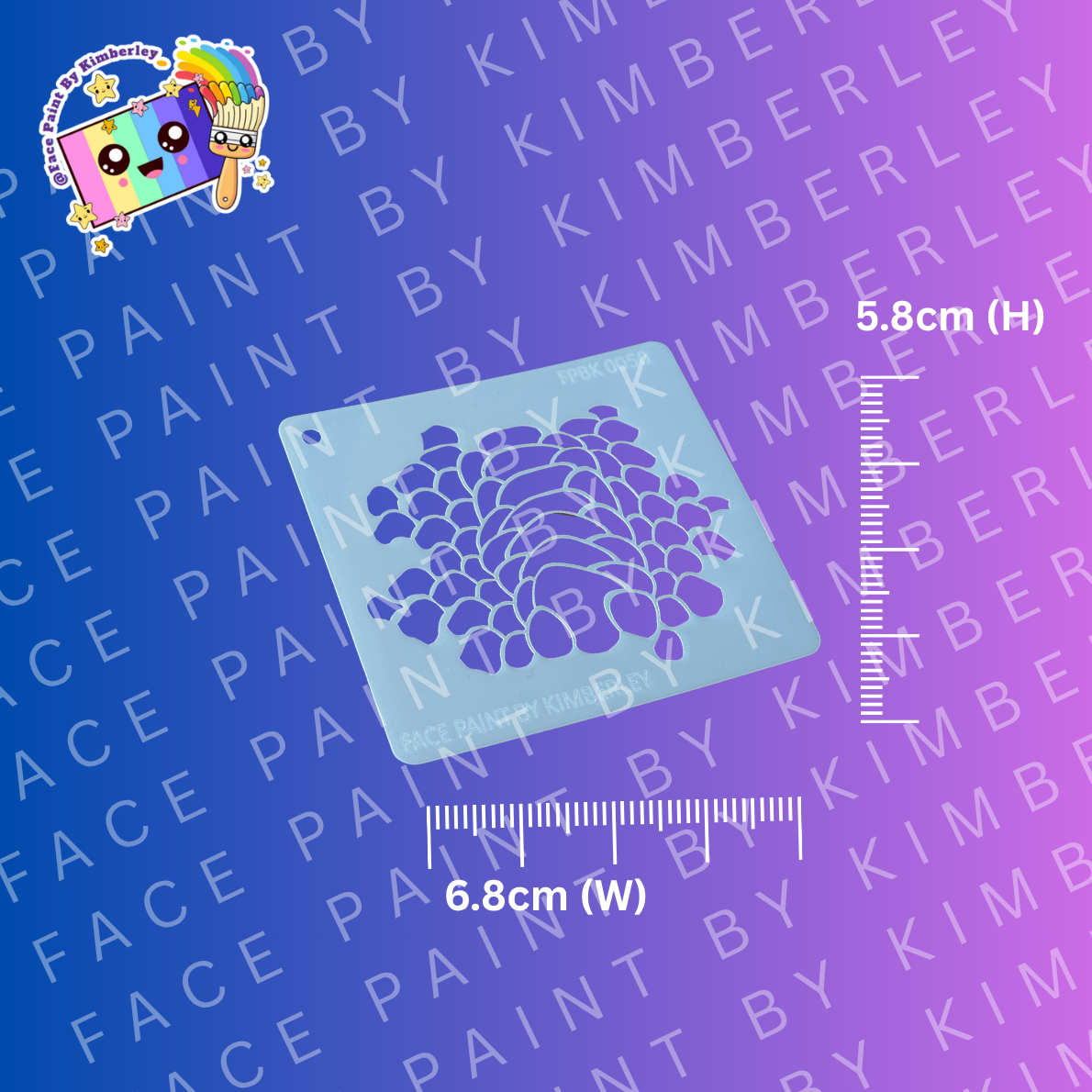 Snake Skin Scales Stencil for face painting| Kids Party Design