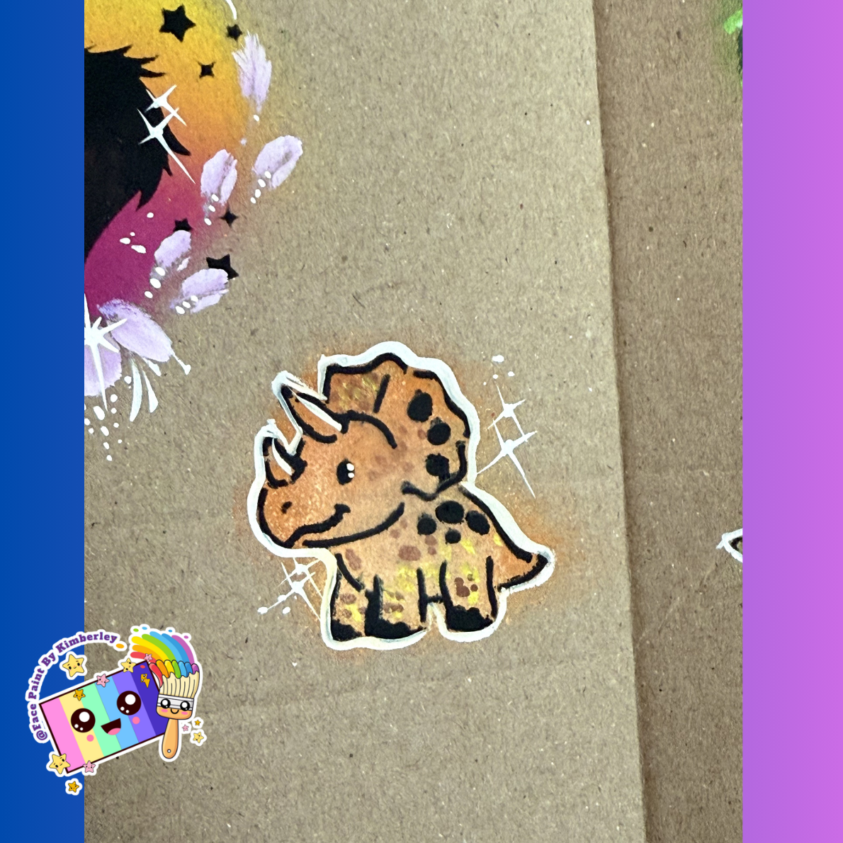 face-painted-dinosaur-stencil-closeup