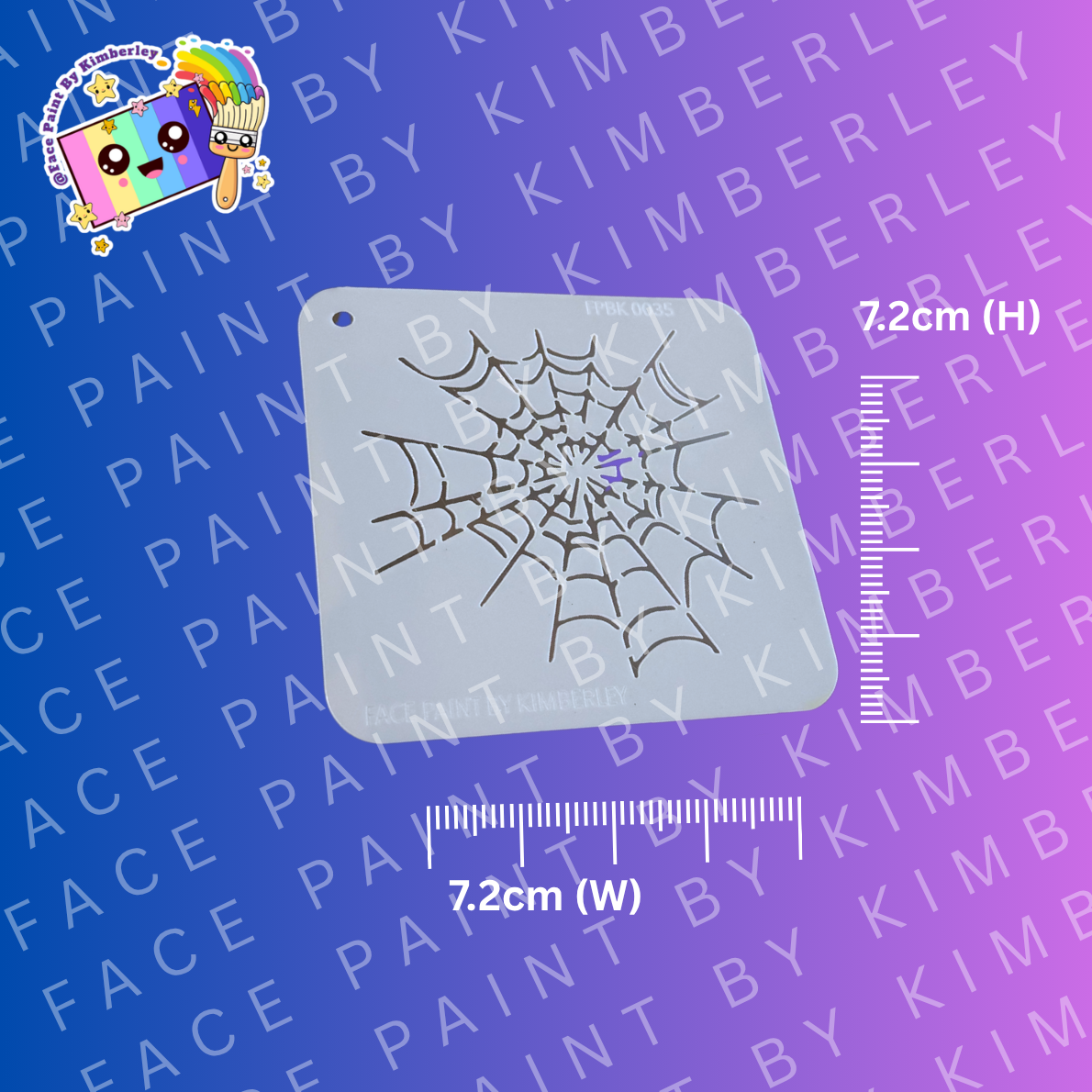 Spider Web Stencil for face painting| Kids Party Design