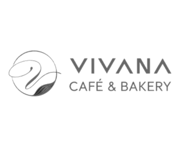 Logo for Vivana Cafe & Bakery with a stylized number 2 and a circular emblem.