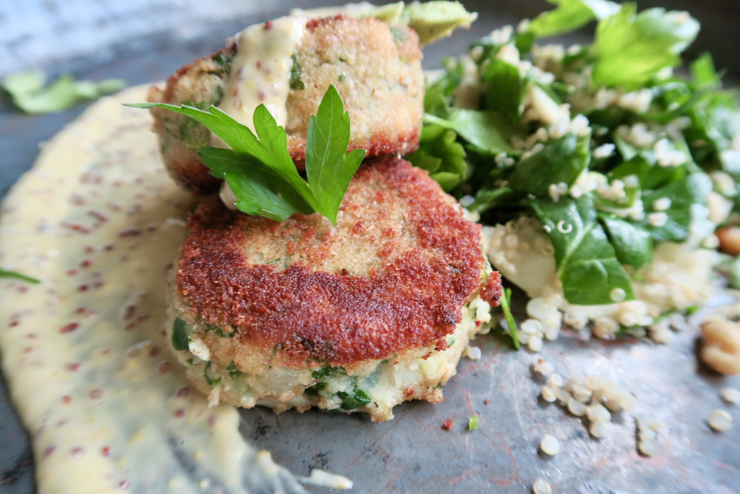 COD &amp; POTATO CAKE