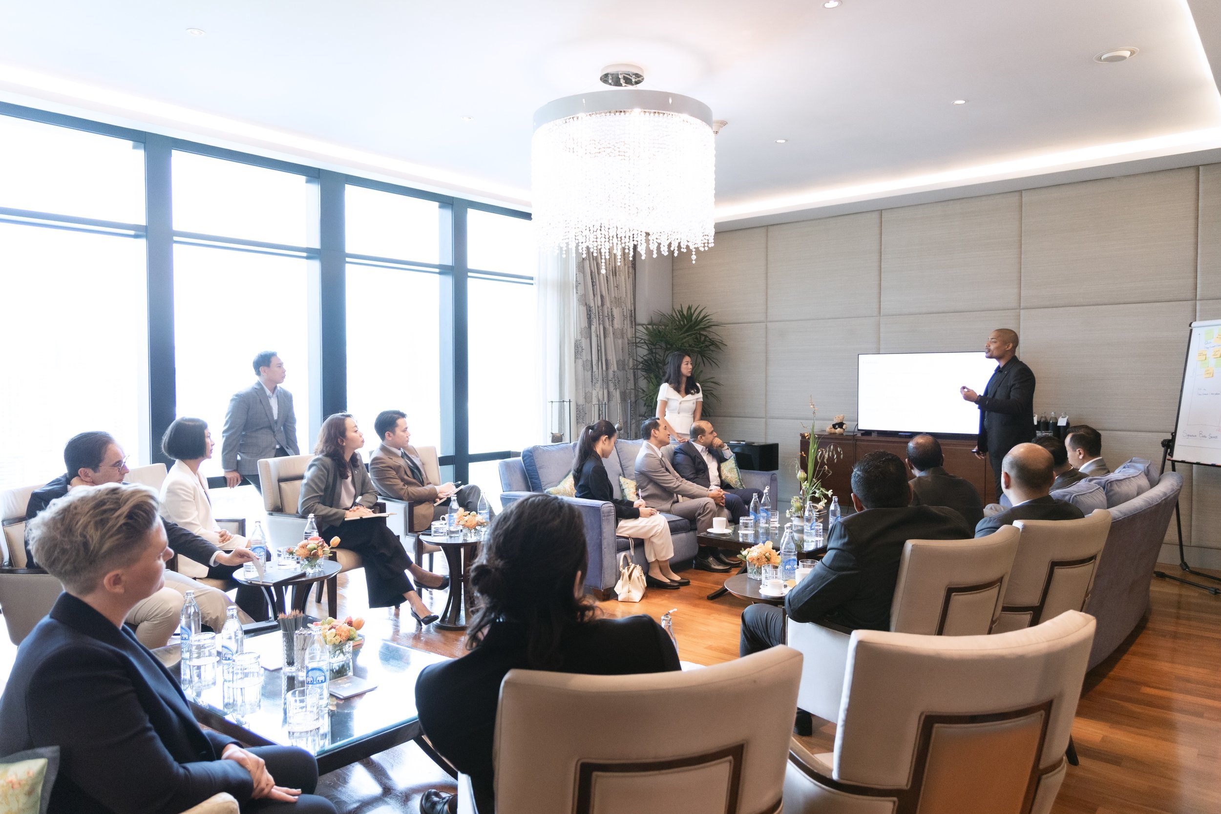 Kyle Daniels leading a strategic performance mindset summit for executives and tech founders in Thailand