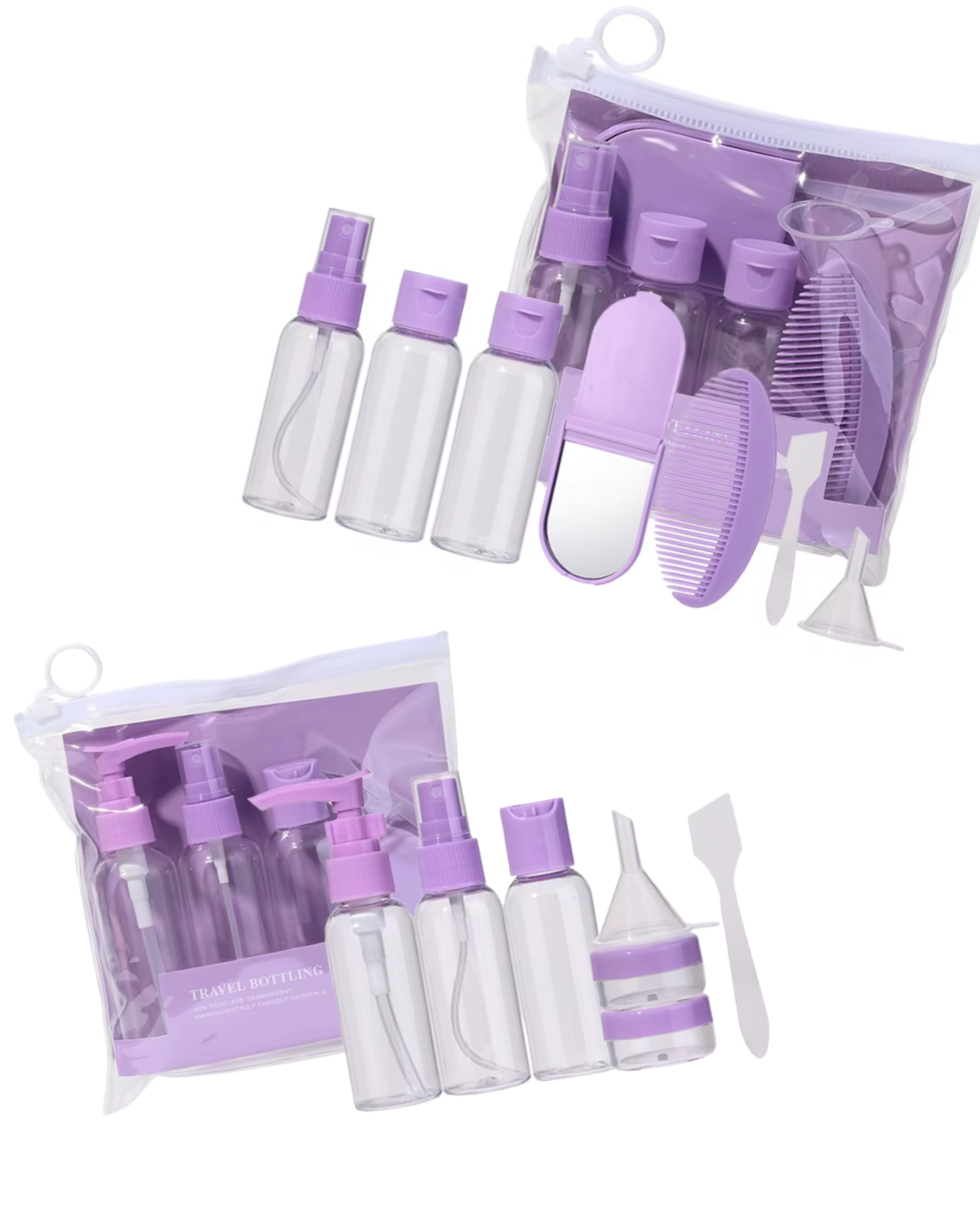ULTIMATE Toiletry Travel Set Bundle - Purple
