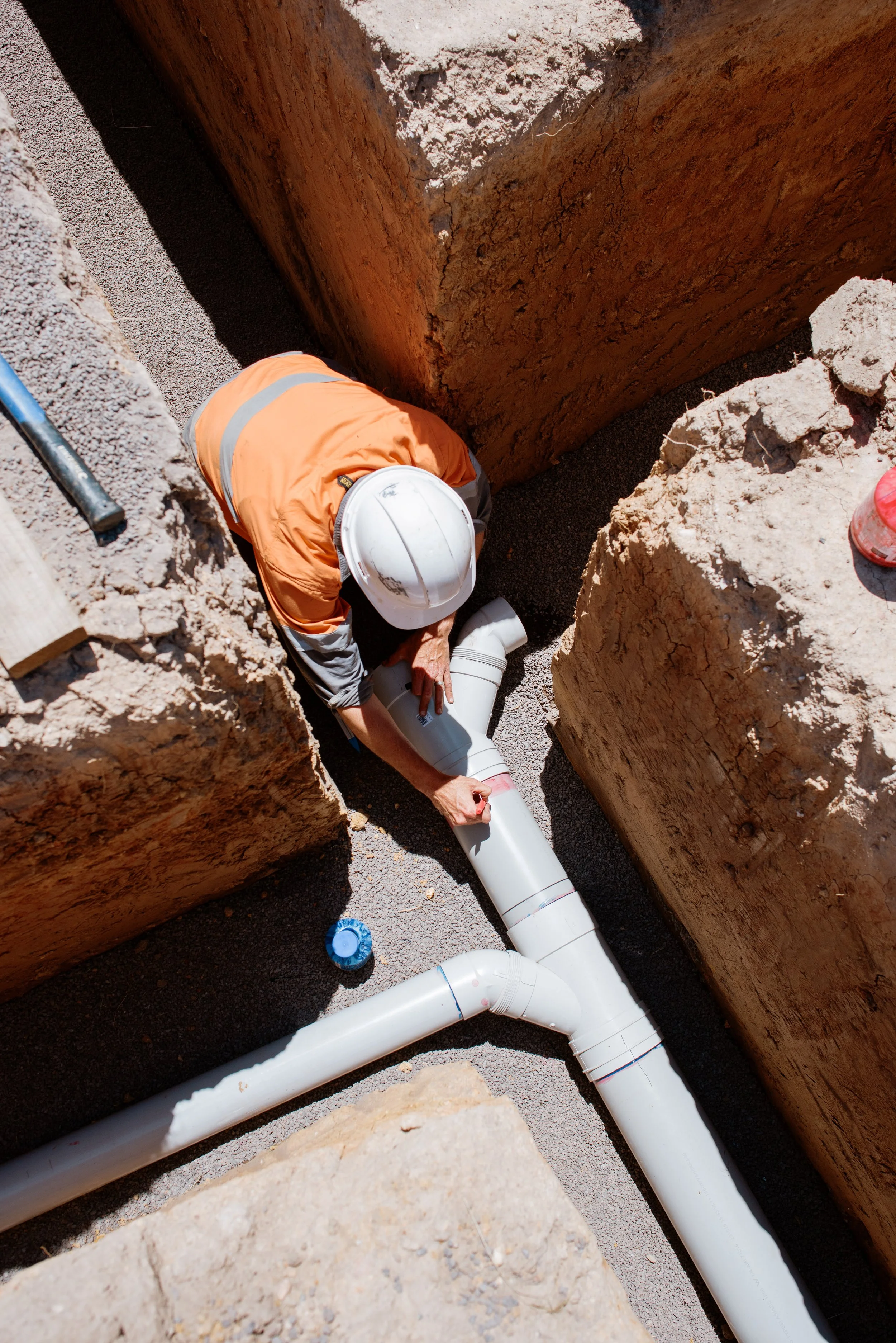 Sewer main installation