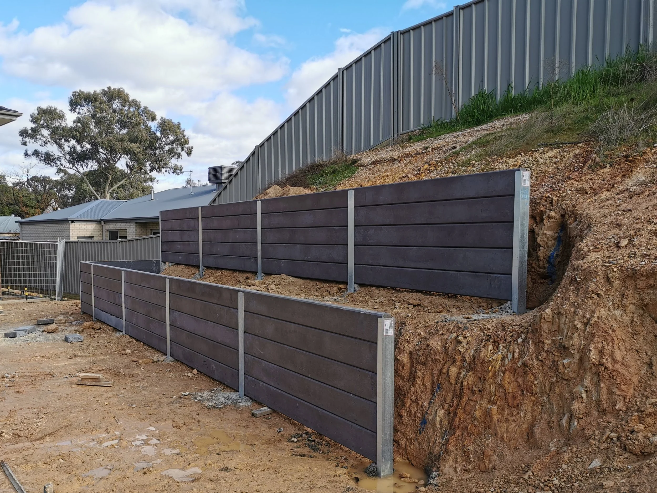 Concrete Sleeper Retaining Wall