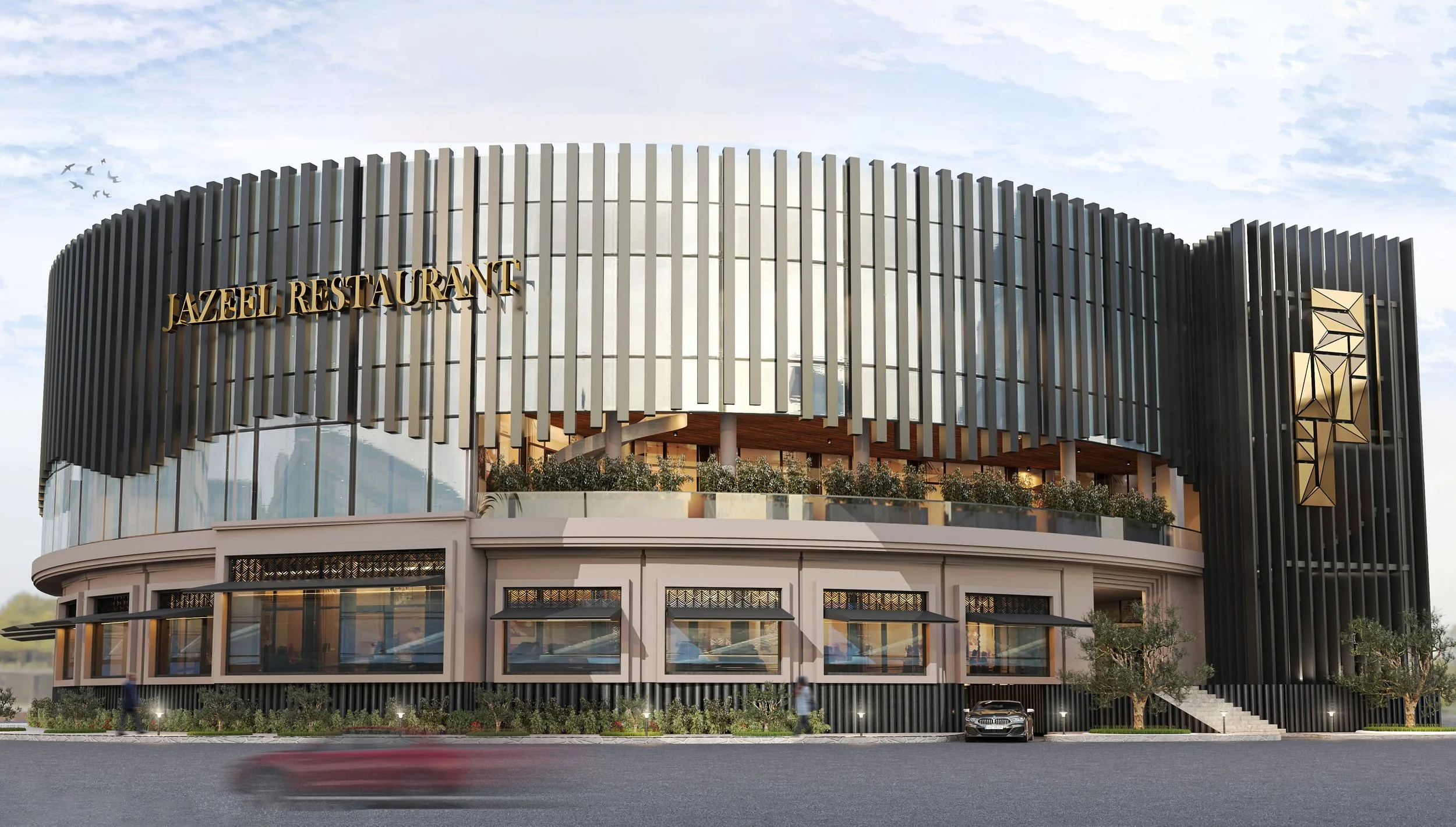 jazeel restaurant exterior design