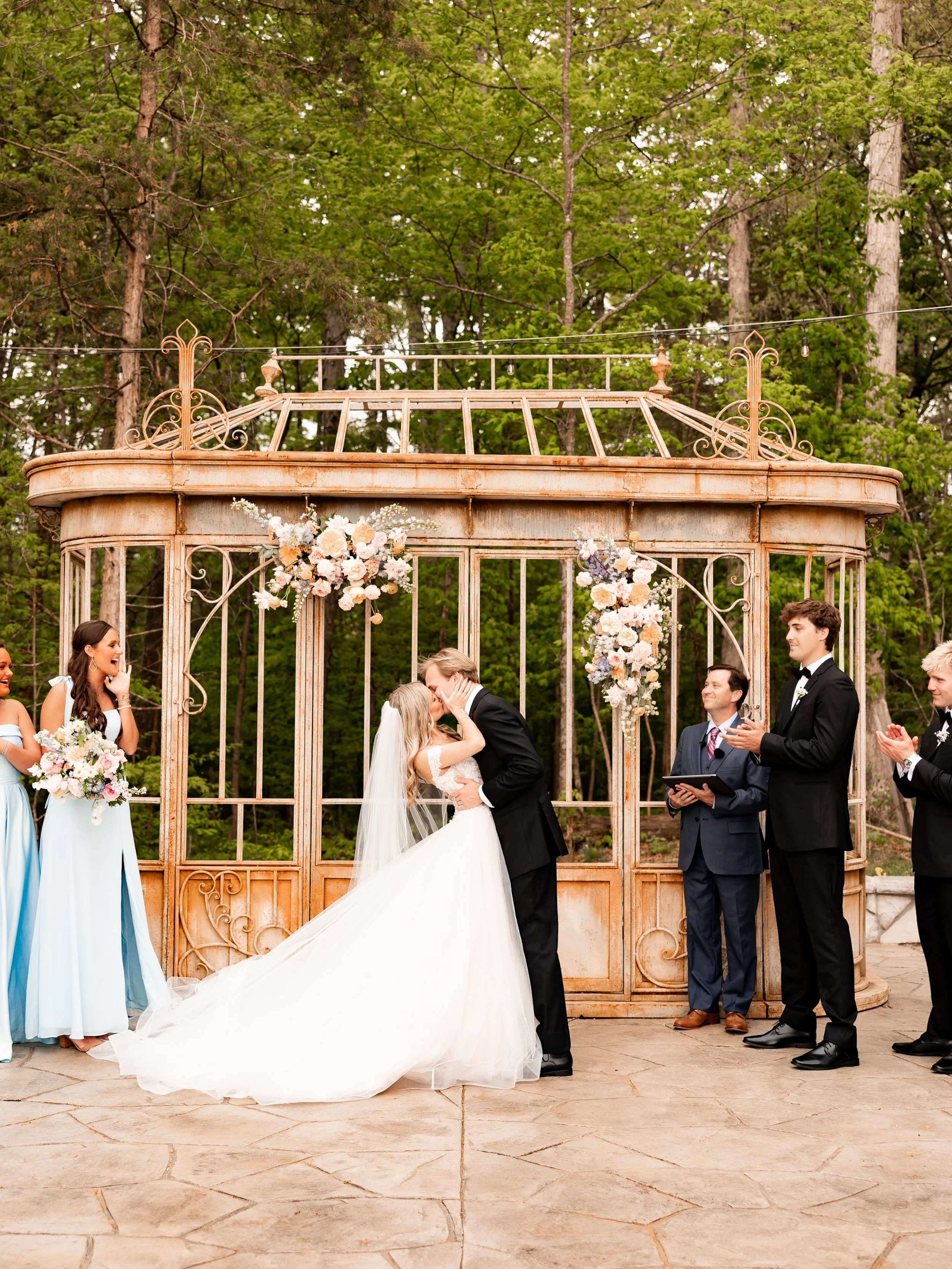 Sneak peek from Taylor &amp; Gage&rsquo;s wedding! 

The Father of the Bride surprised the couple with a song about their love story, &ldquo;From Freshman Halls to St. Clair Drive,&rdquo; which was presented at the rehearsal dinner and also played du
