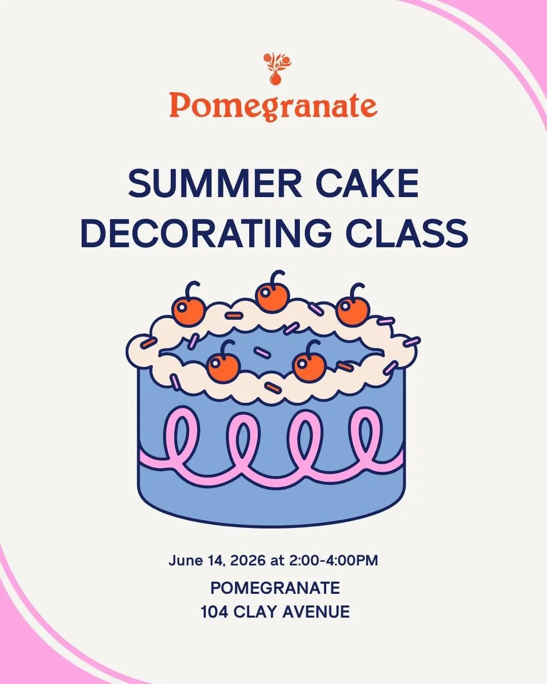Summer Cake Decorating Class