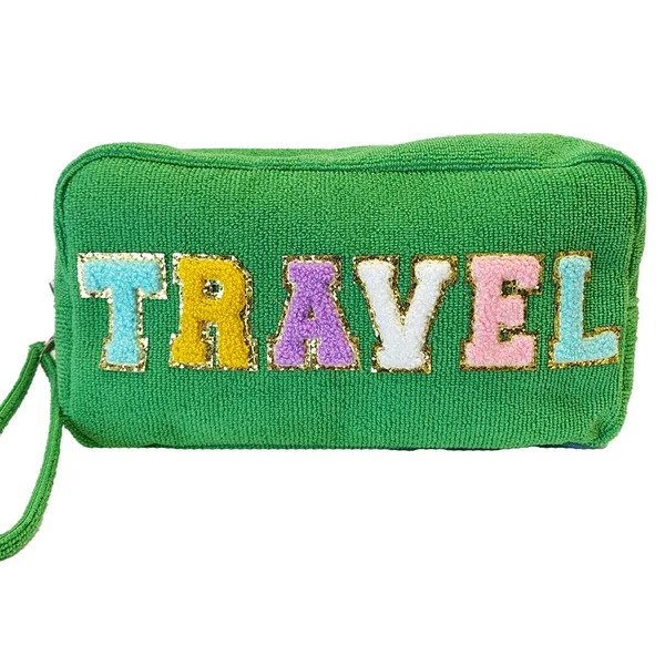 Travel Terry Cloth Cosmetic bag