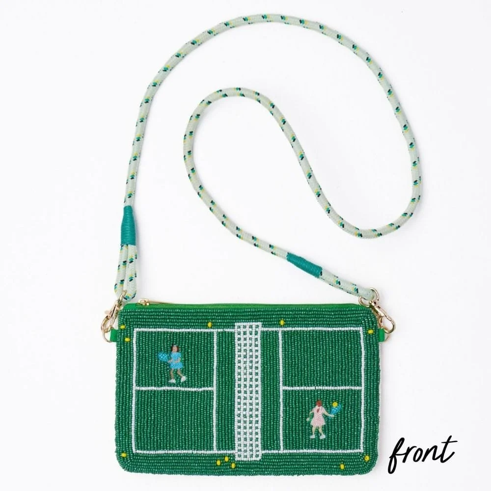 Ink + Alloy Double-Sided Beaded Tennis Purse