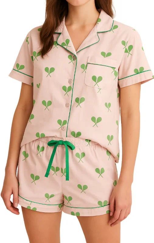 Tennis Satin Pajama Set