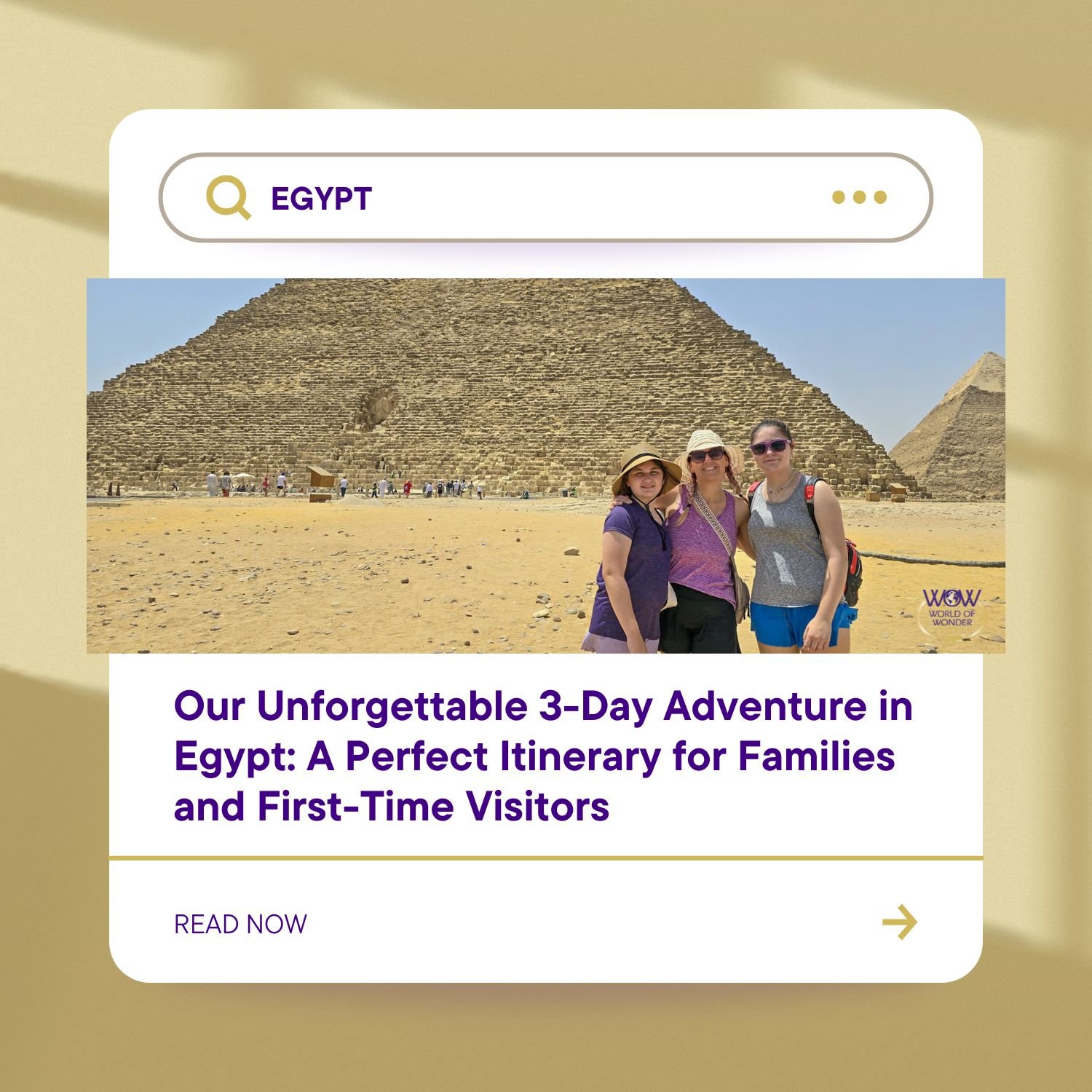 Our Unforgettable 3-Day Adventure in Egypt: A Perfect Itinerary for Families and First-Time Visitors