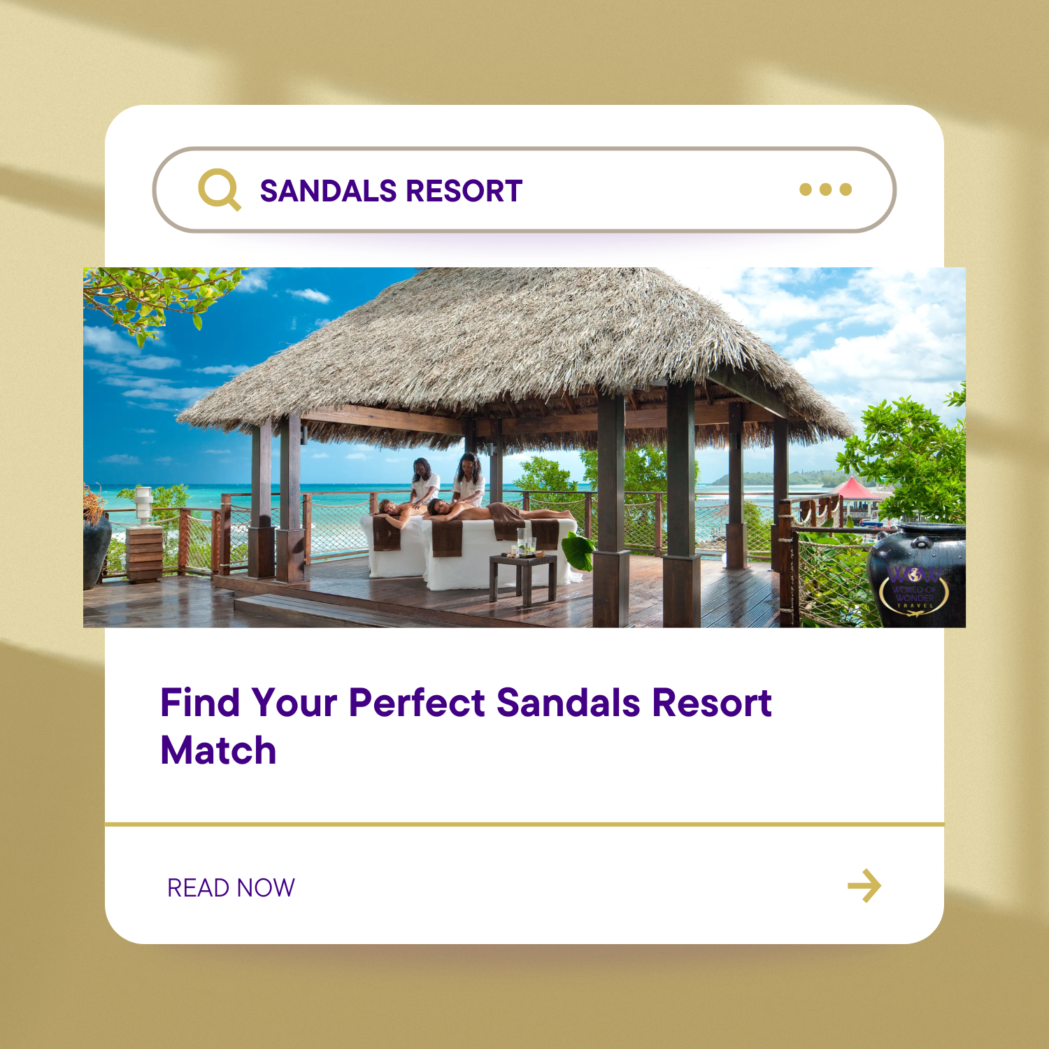 Find Your Perfect Sandals Resort Match