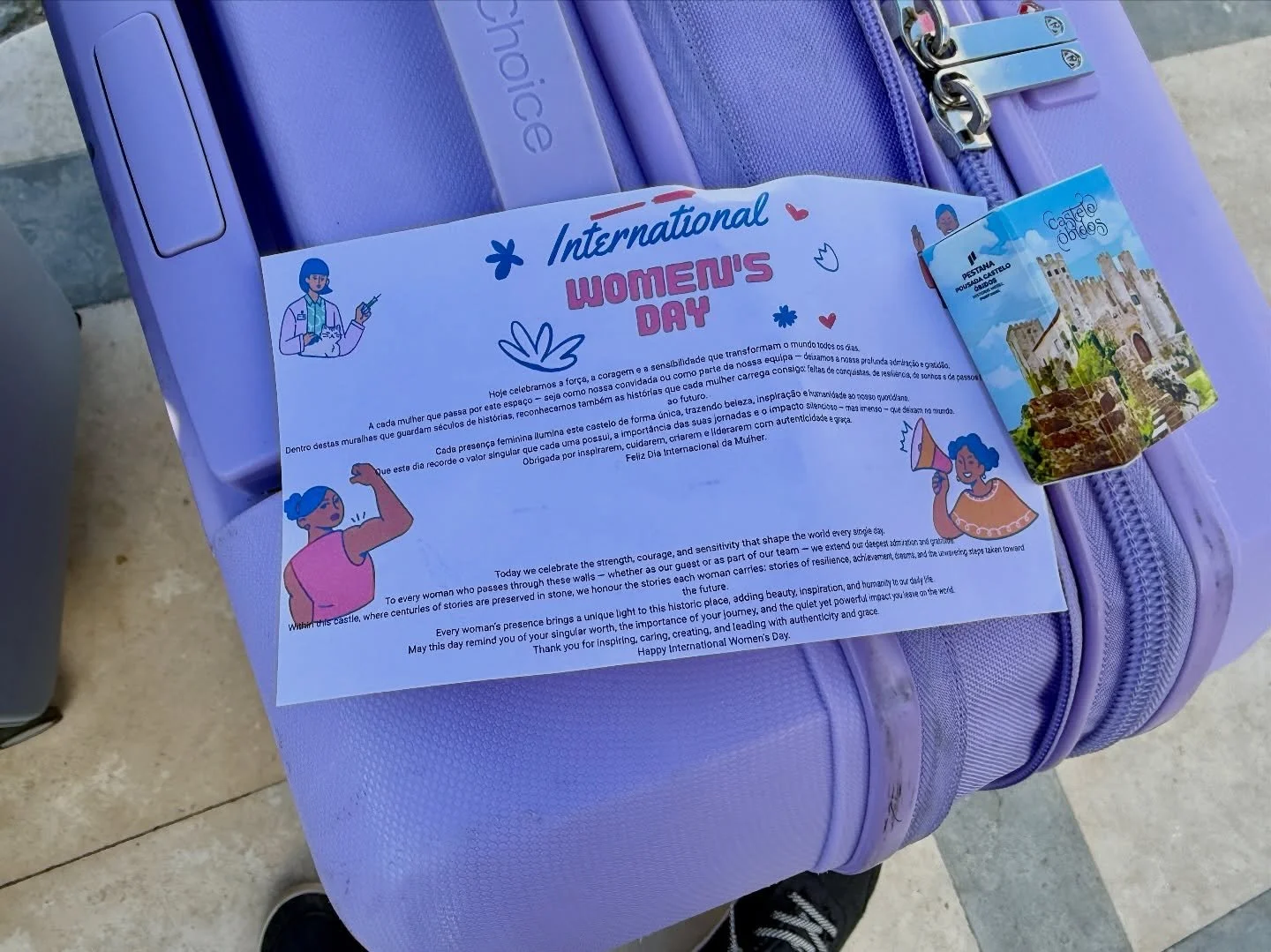 What a lovely surprise gift from Pousada do Castelo de &Oacute;bidos to celebrate International Women&rsquo;s Day! Such a beautiful surprise and kind gesture.