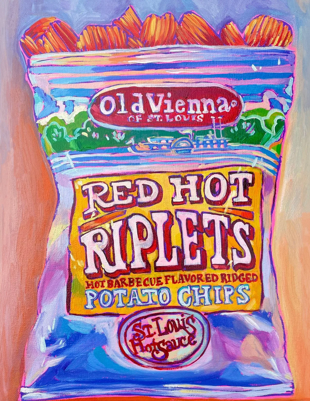 Red Hot Riplets Postcard