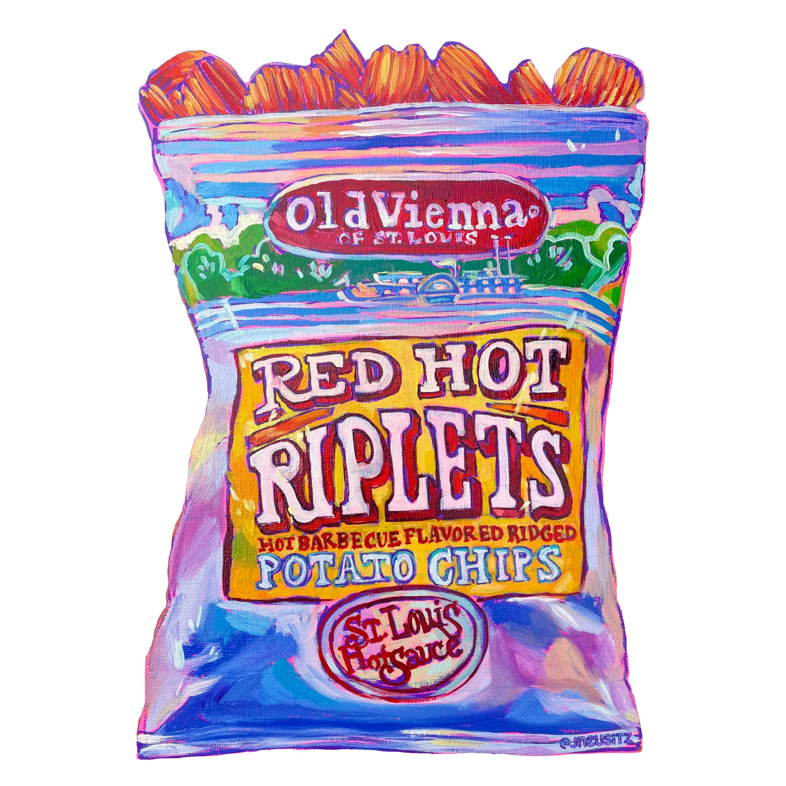 Red Hot Riplet Magnet