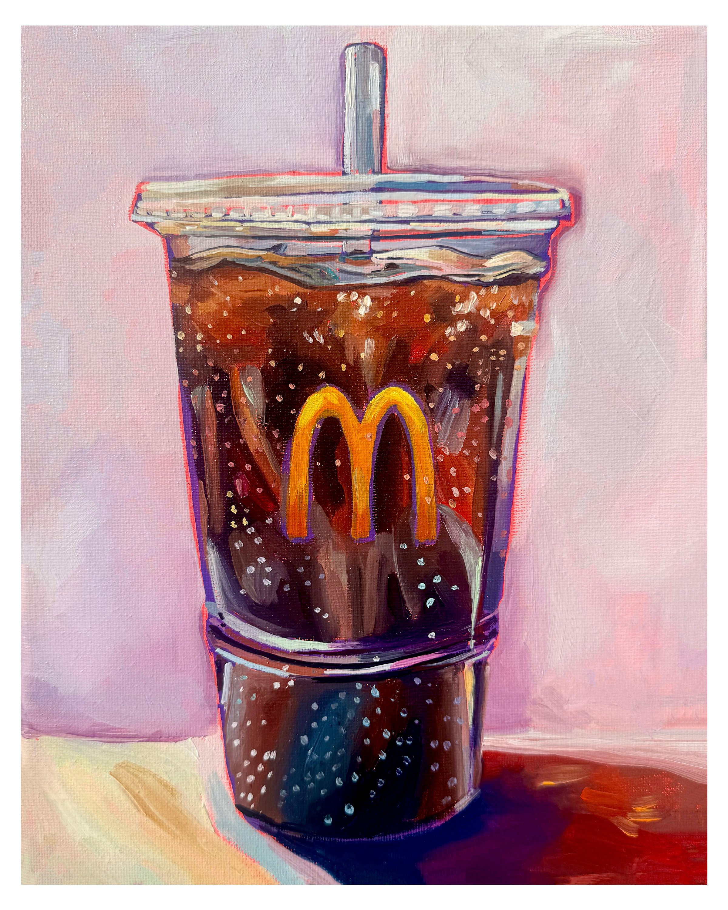 Mc Donald's Crispy Soda Postcard