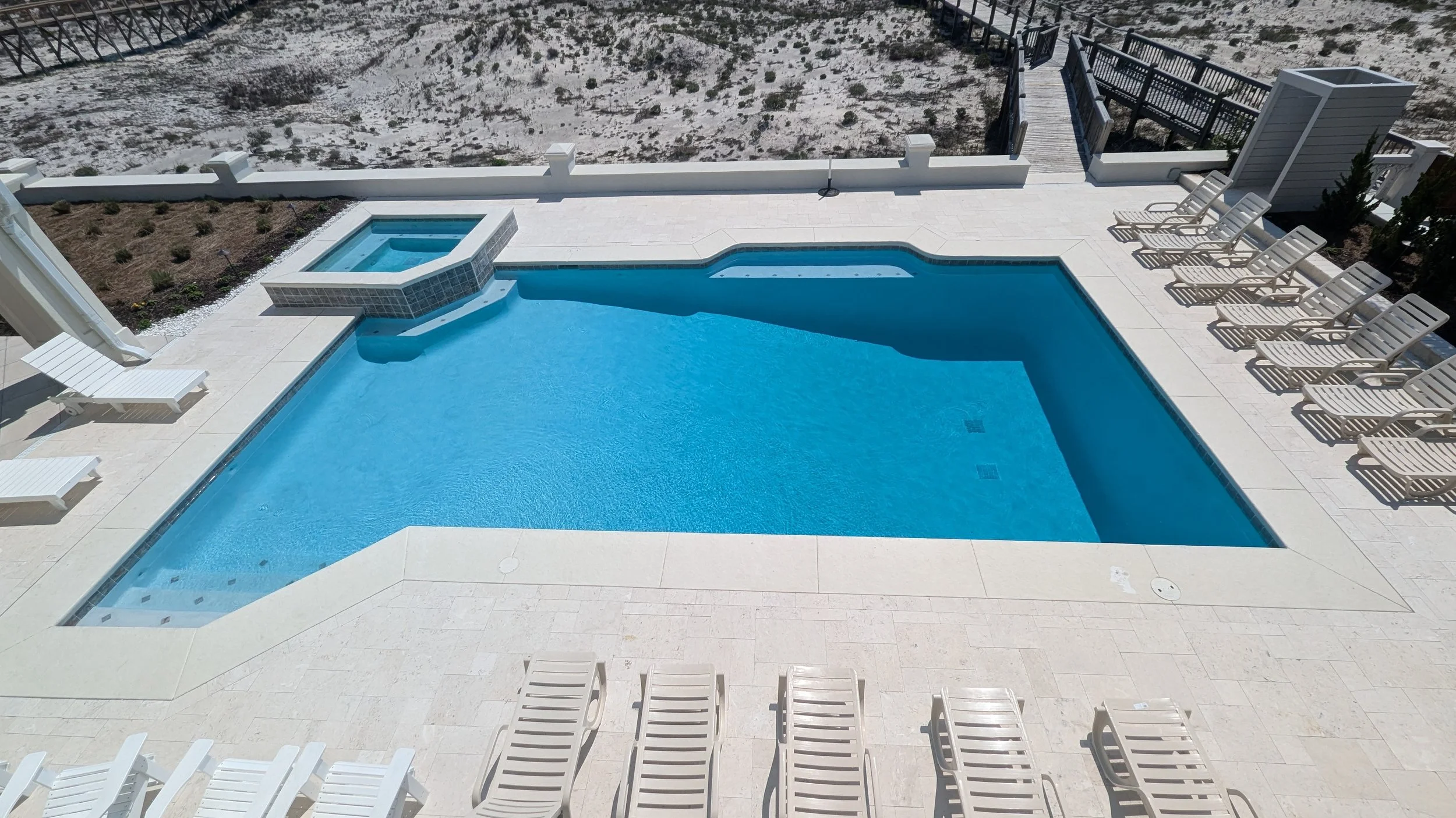 Hot tub and pool renovation