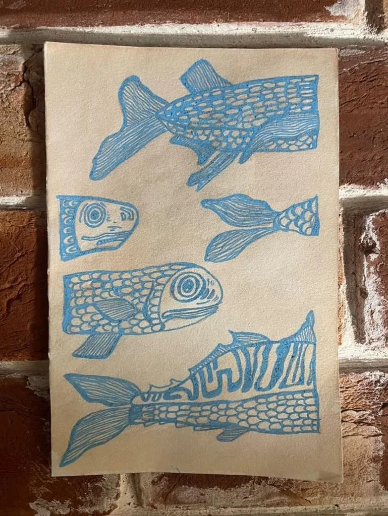 Original art fish
