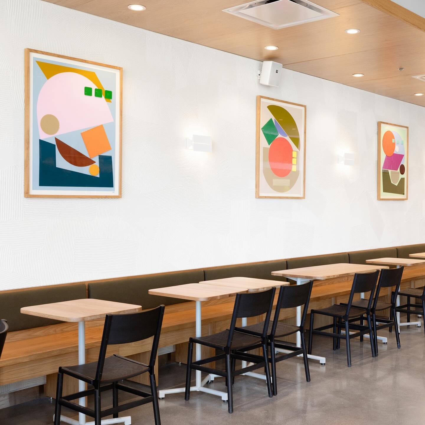 Custom abstracts installed for Denver&rsquo;s new @sweetgreen location on Tennyson