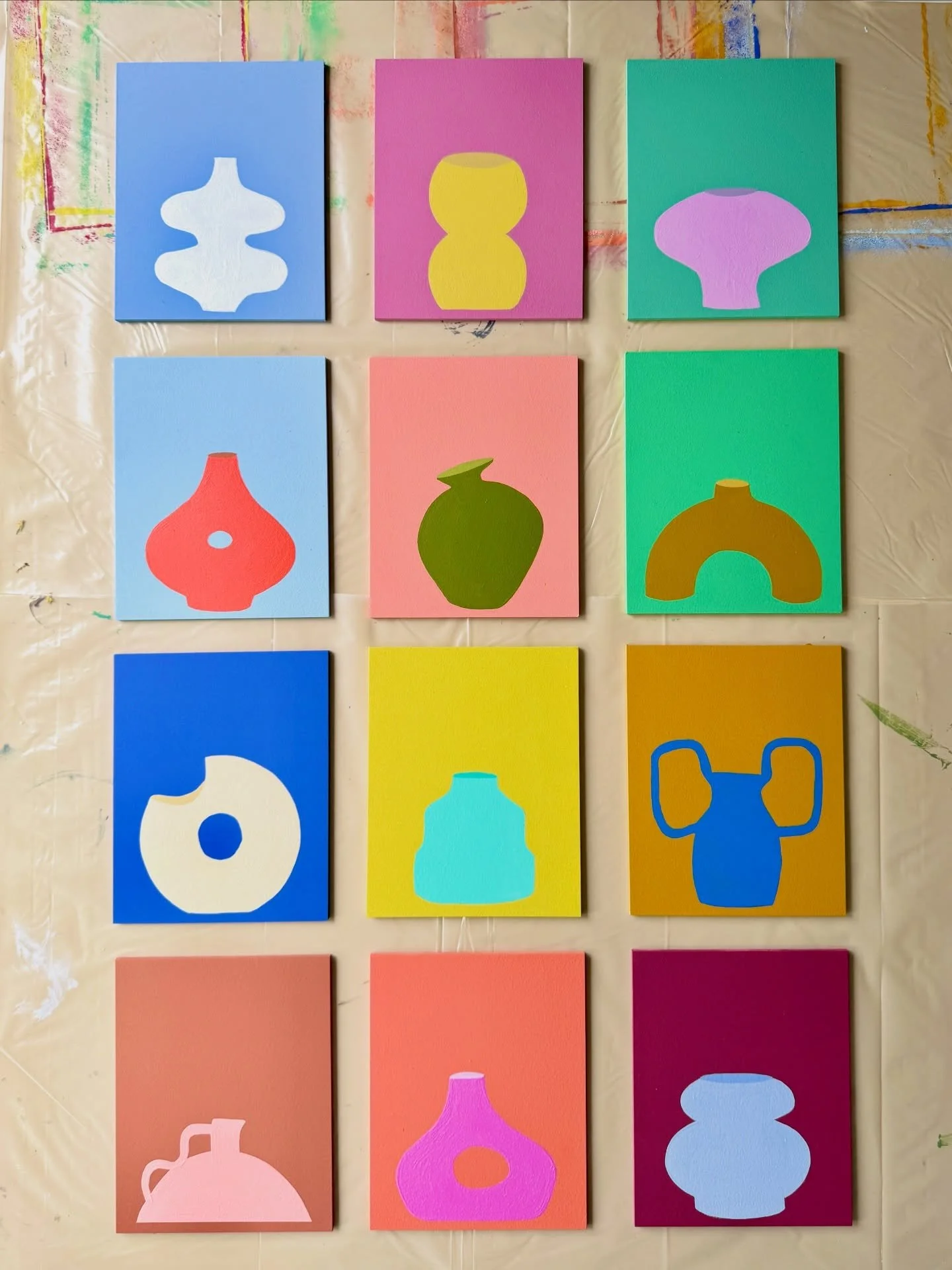 Slowly finding my way back to my own studio practice 

Between co-running a mural business and soaking up this season of life as a toddler mom, my own artwork has taken a back seat. Life is incredibly full in the best way, but I&rsquo;ve really misse