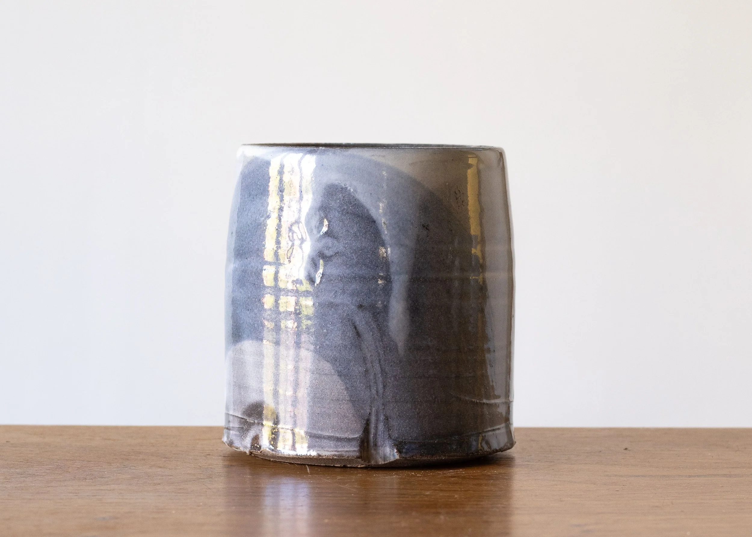 Mug with Indigo Brush Marks 1.15, view 2.jpg