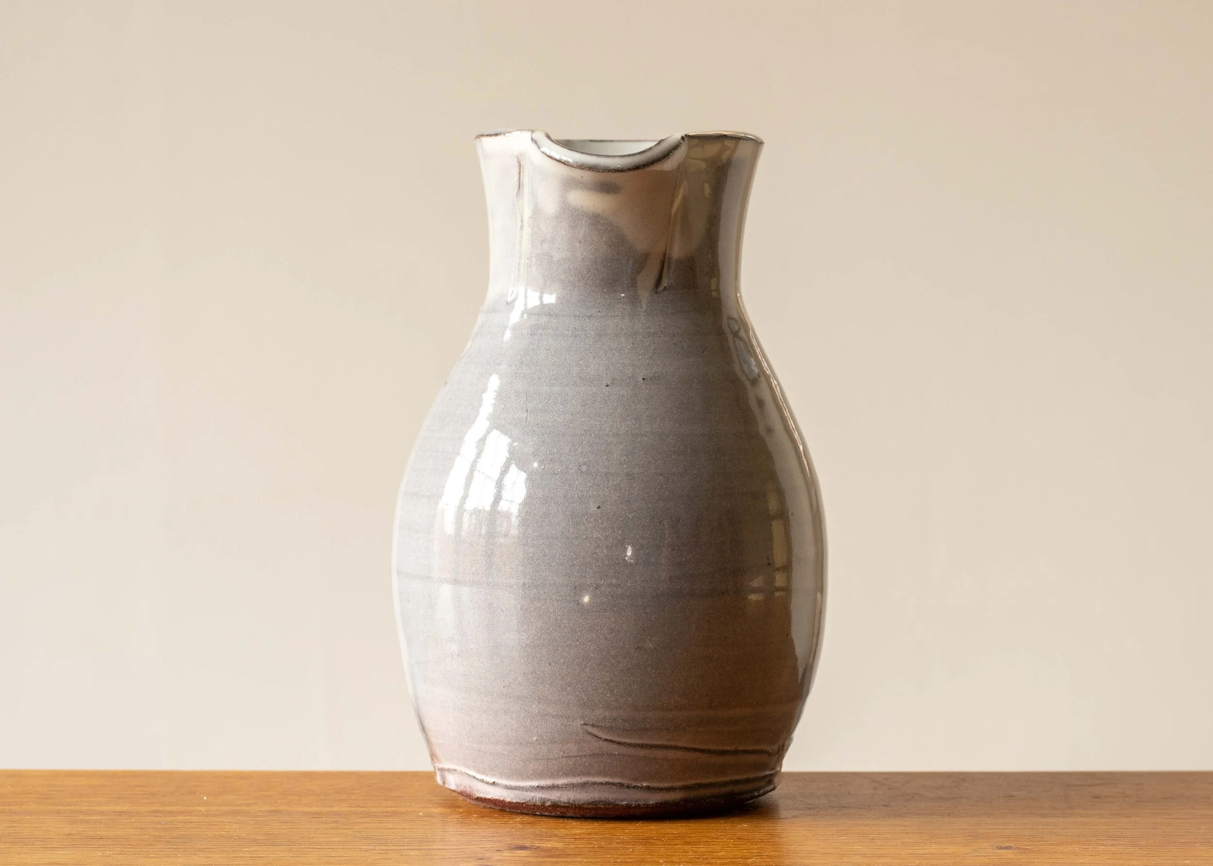 Small Handmade Japandi Style Jug #2, view 3.jpg