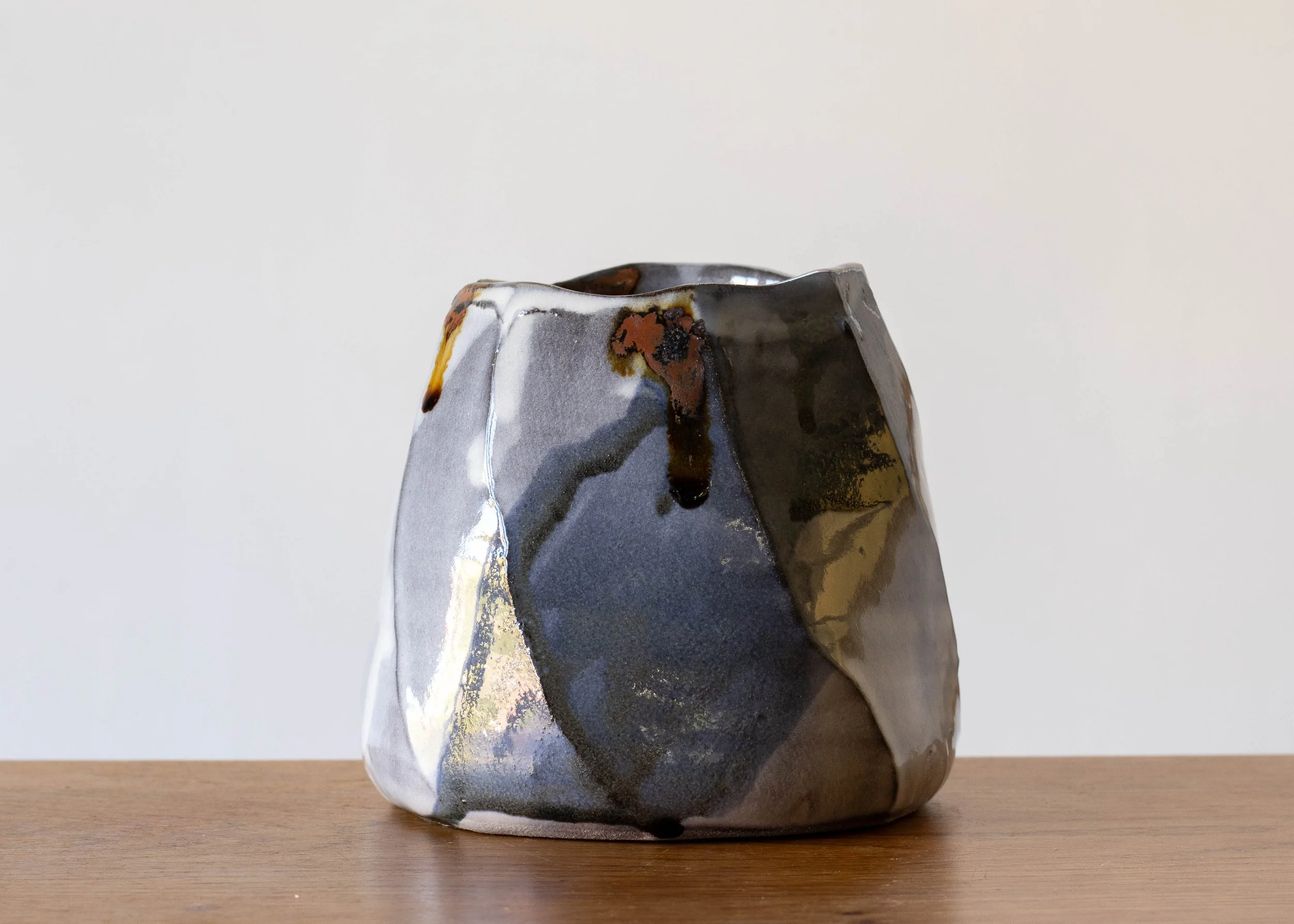 Small Faceted Vase with Blue Brush Marks.jpg