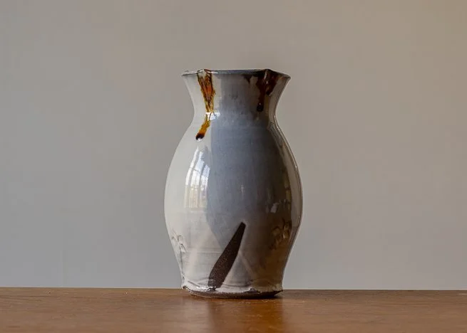 Medium vase with blue brush marks, view 3.jpg