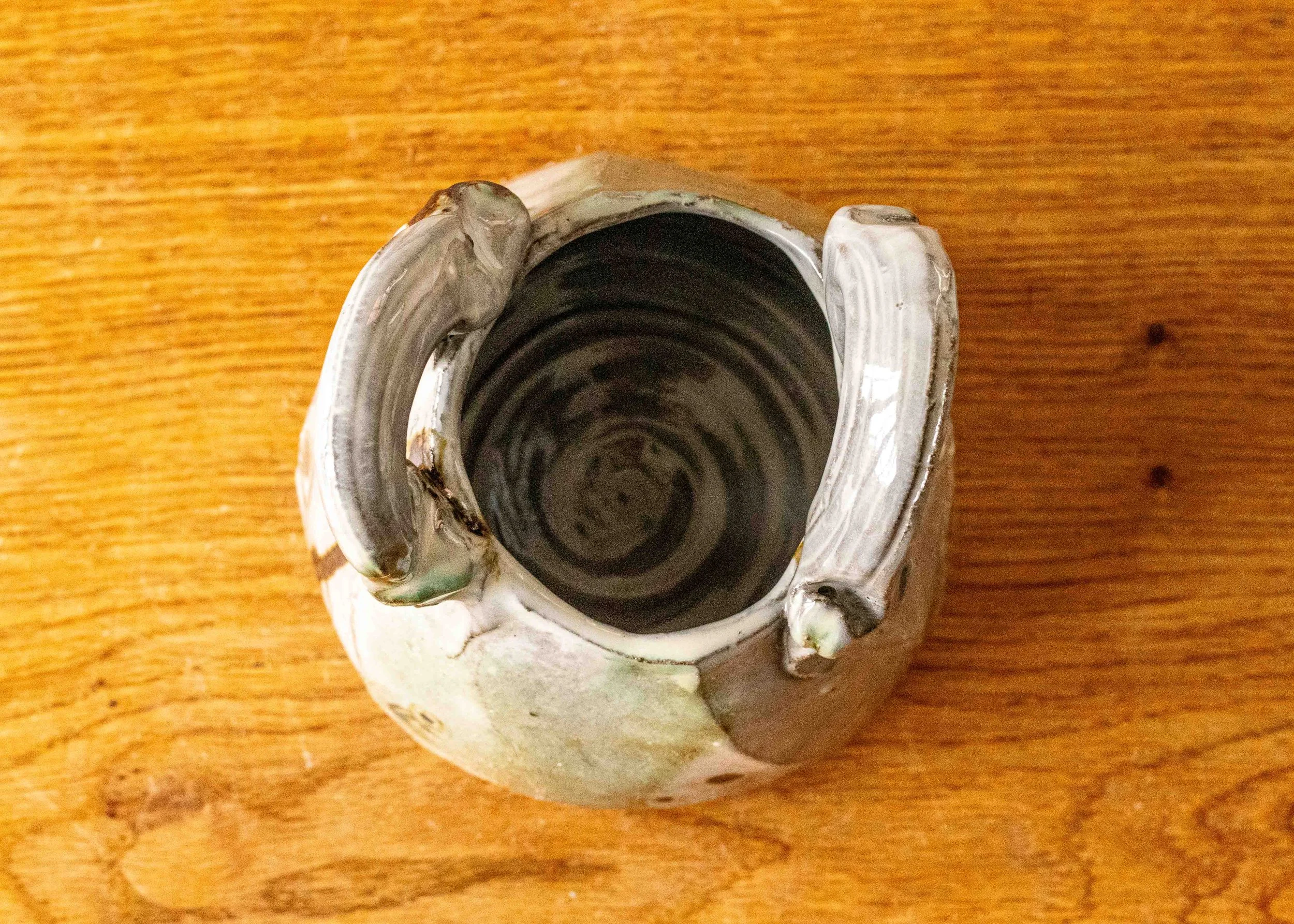 Handmade Japandi Style Faceted Basket, view 5.jpg