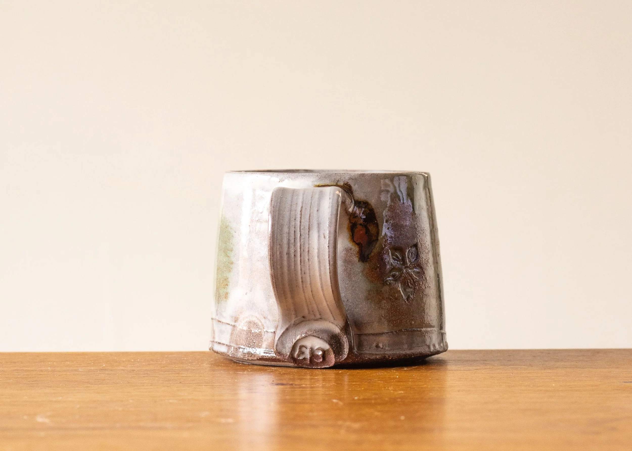 Coffee Cup with Green Decoration, view 4.jpg