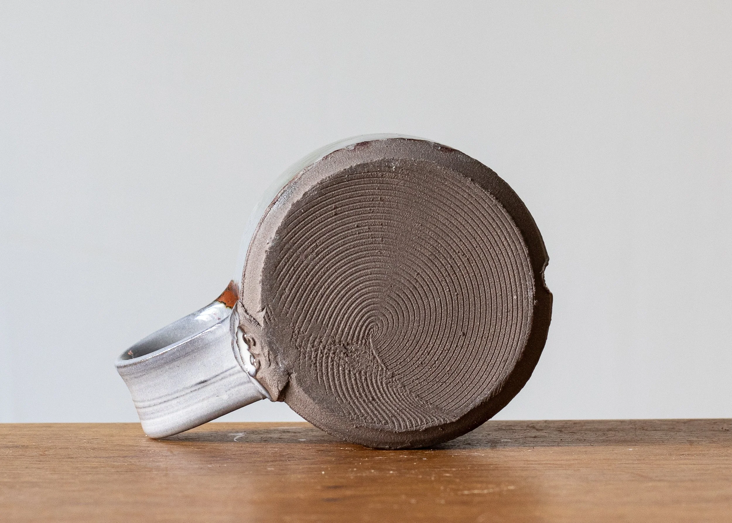 1.23 Green Handmade Stoneware Pottery Mug, view 6.jpg