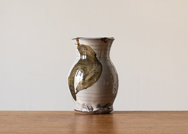 Bud Vase with Brown brush marks, view 3.jpg
