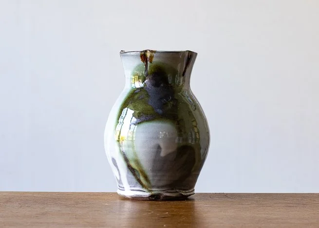 Medium Bud Base with Green Brush Marks, side 3.jpg
