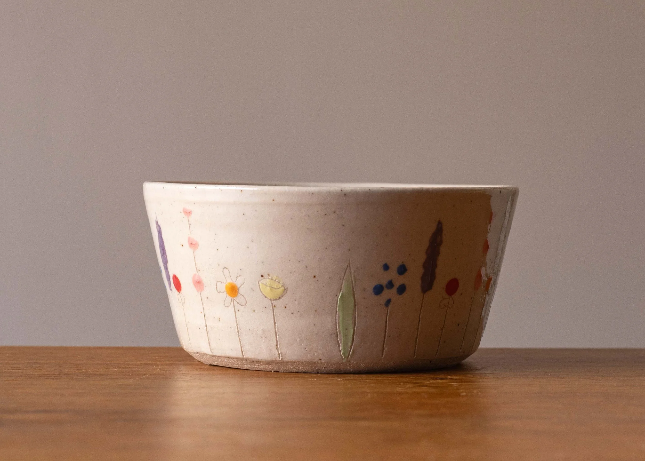 Midsummer Flowers Cereal Bowl, view 3.jpg