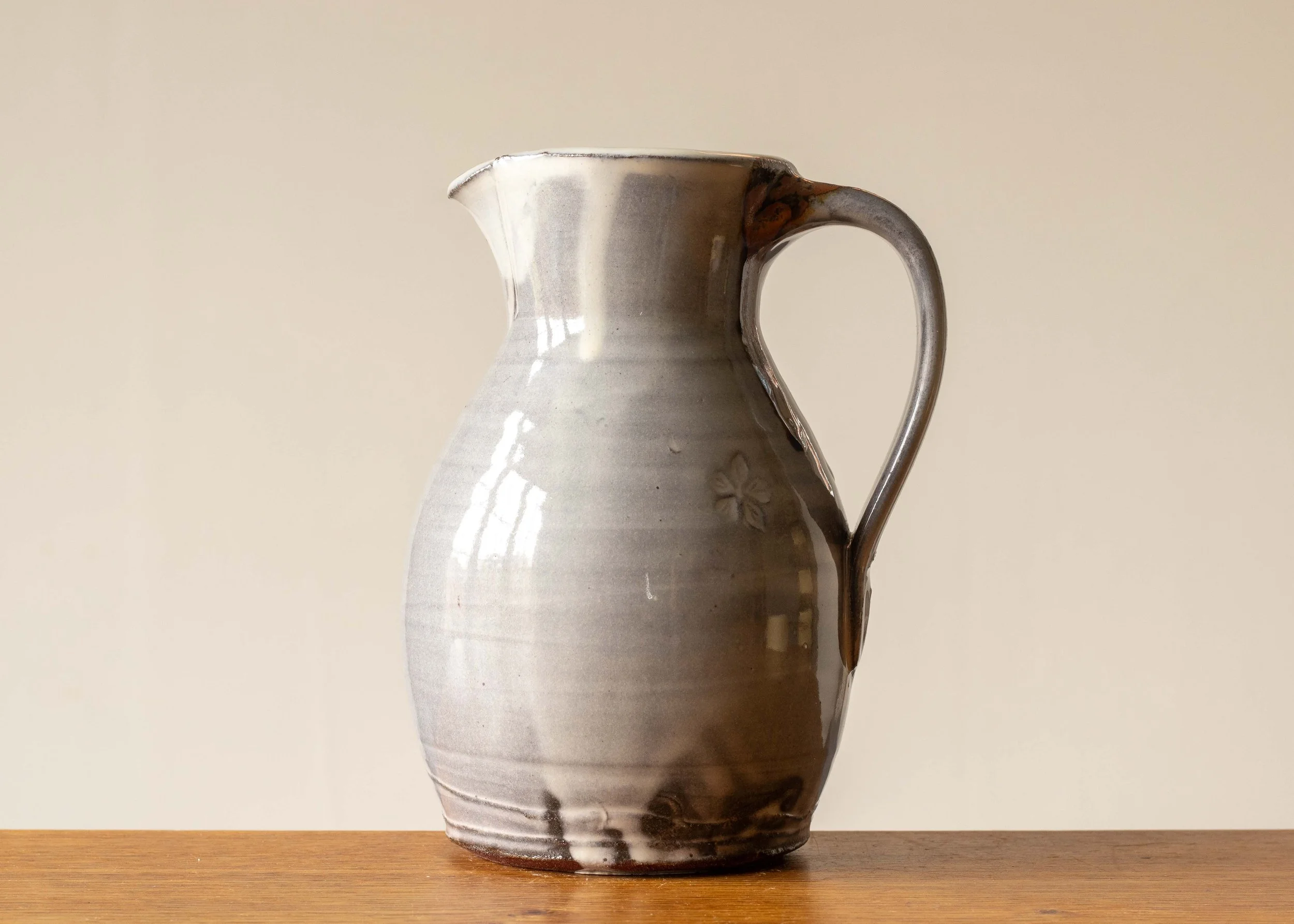 Small Handmade Japandi Style Jug #2, view 1.jpg