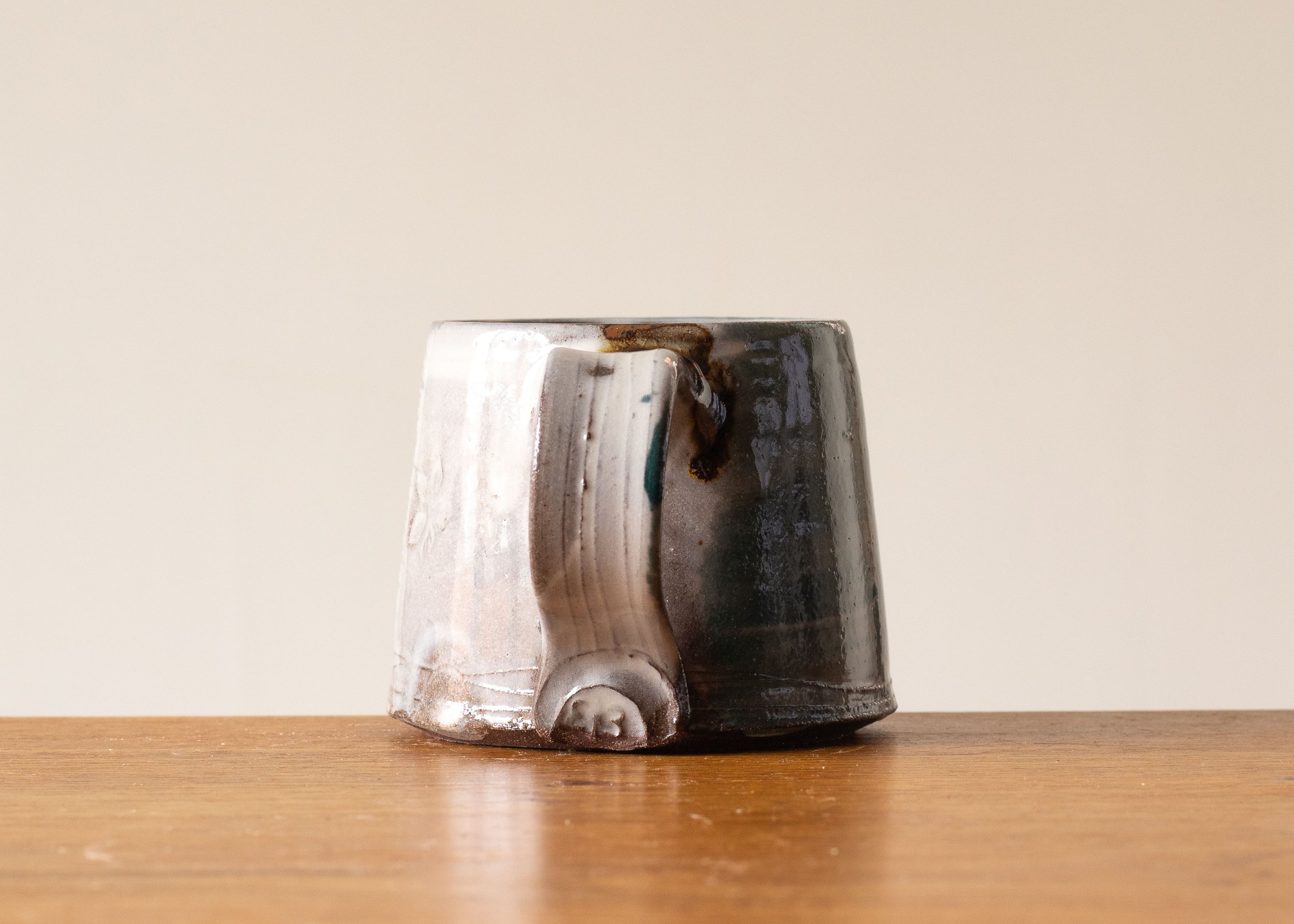 Coffee Cup with Turquoise Decoration, view 4.jpg