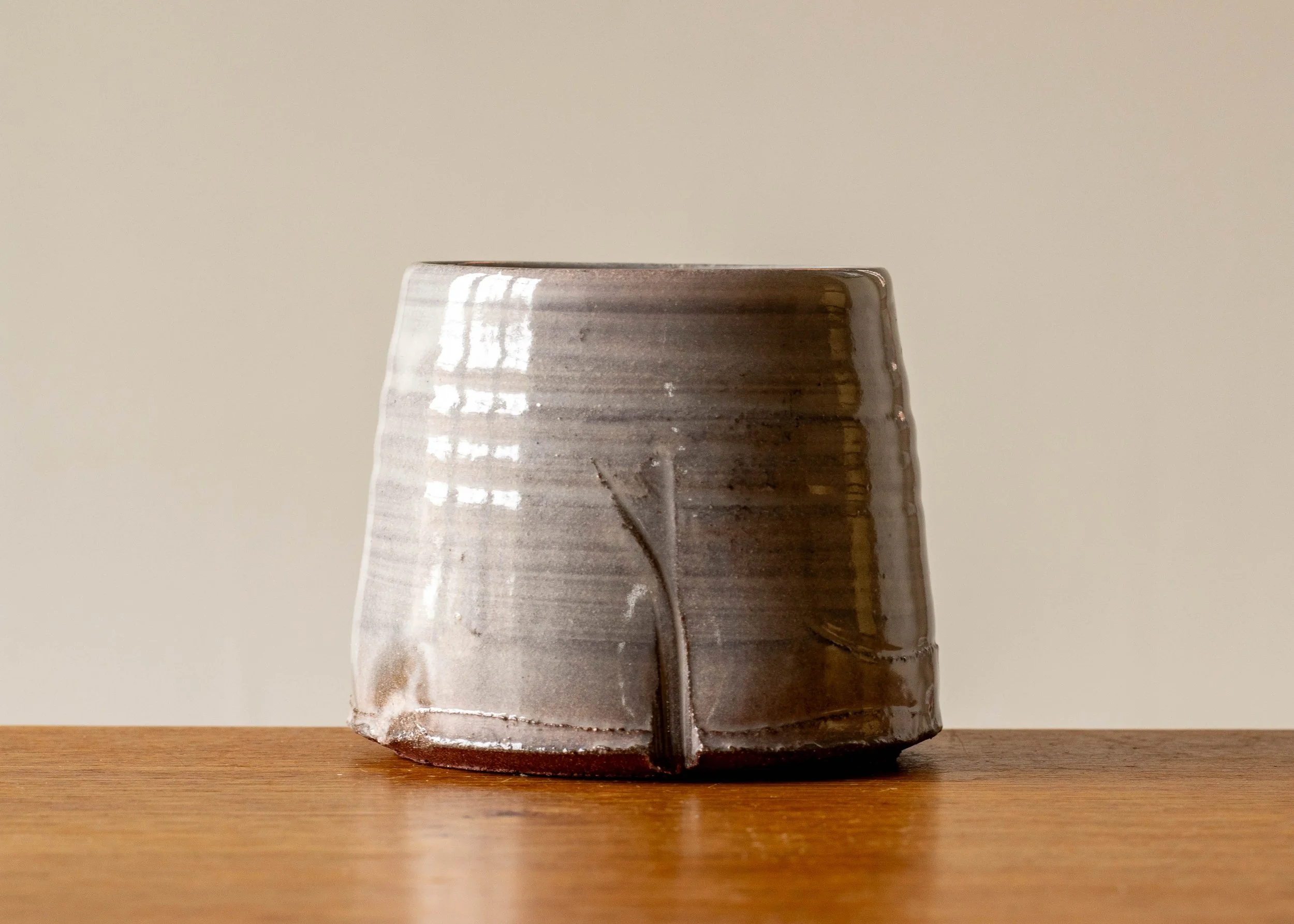 Handmade Japandi Style Coffee Cup, view 2.jpg