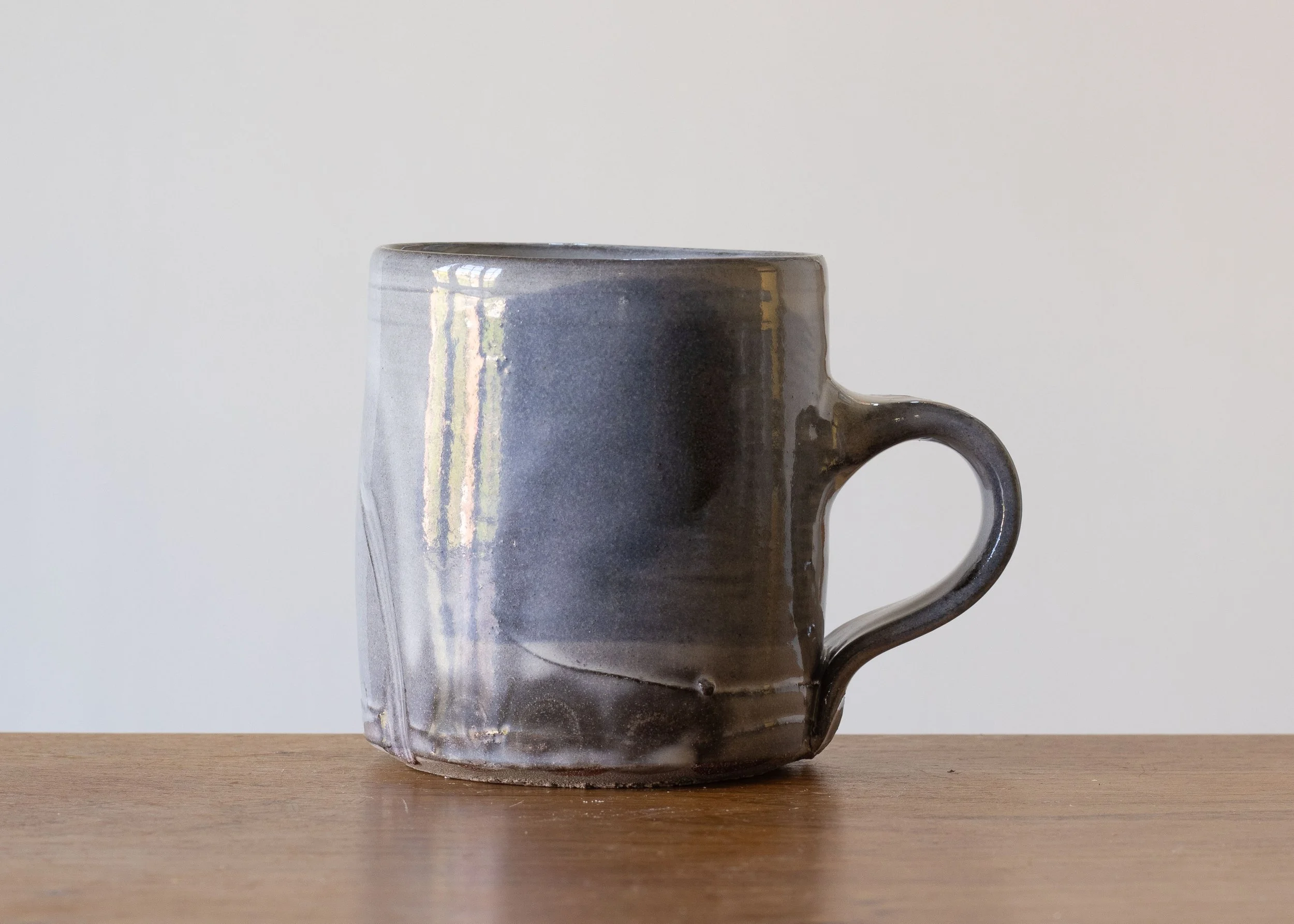 Mug with Indigo Brush Marks 1.16, view 1.jpg