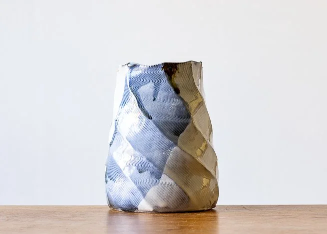 Faceted vase with Blue Brush Marks.jpg