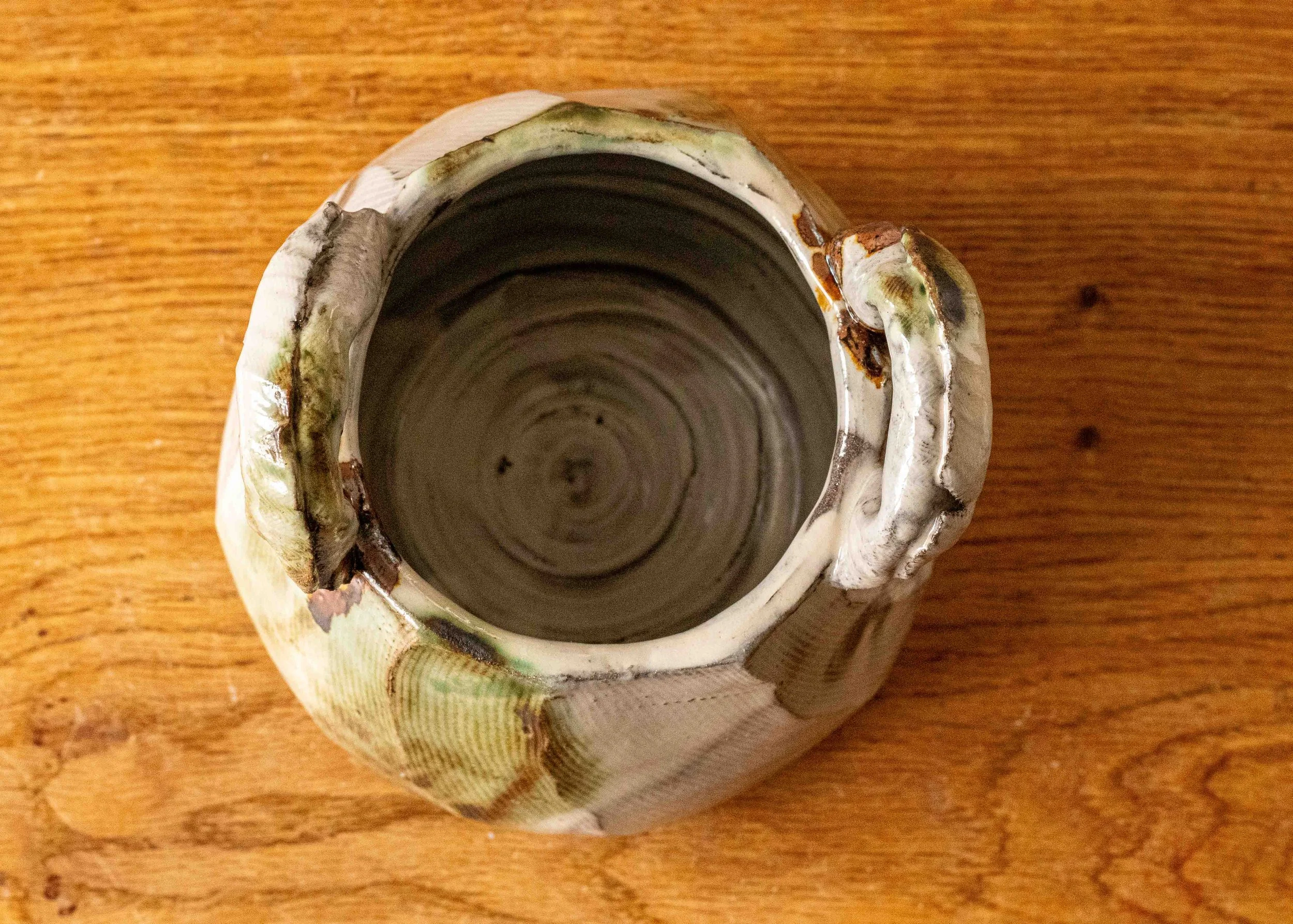 Handmade Japandi Style Faceted Basket #2, view 5.jpg