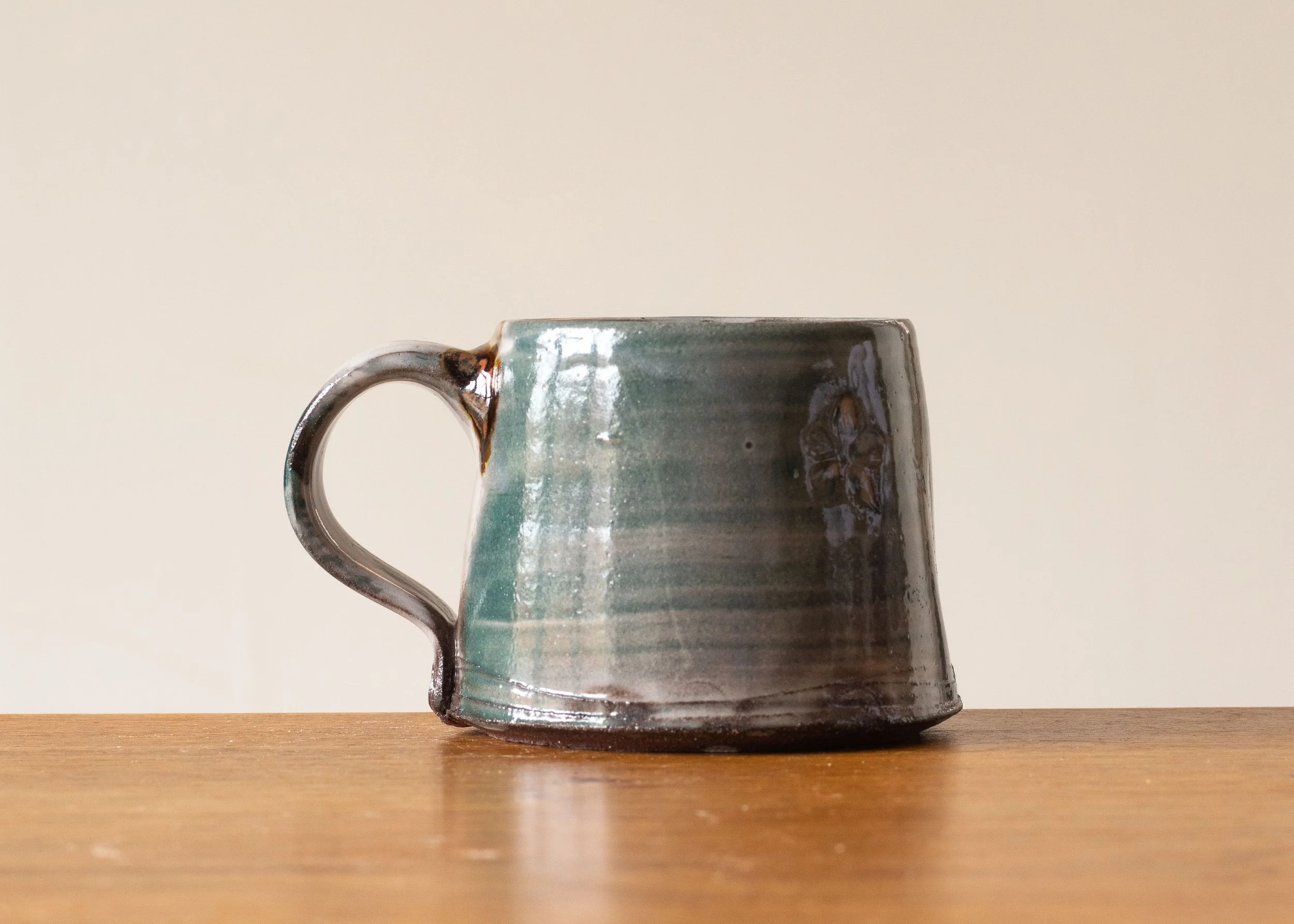 Coffee Cup with Turquoise Decoration, view 3.jpg