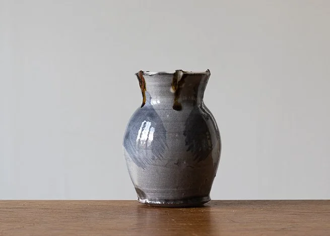 Bud Vase with Blue brush marks, view 2.jpg