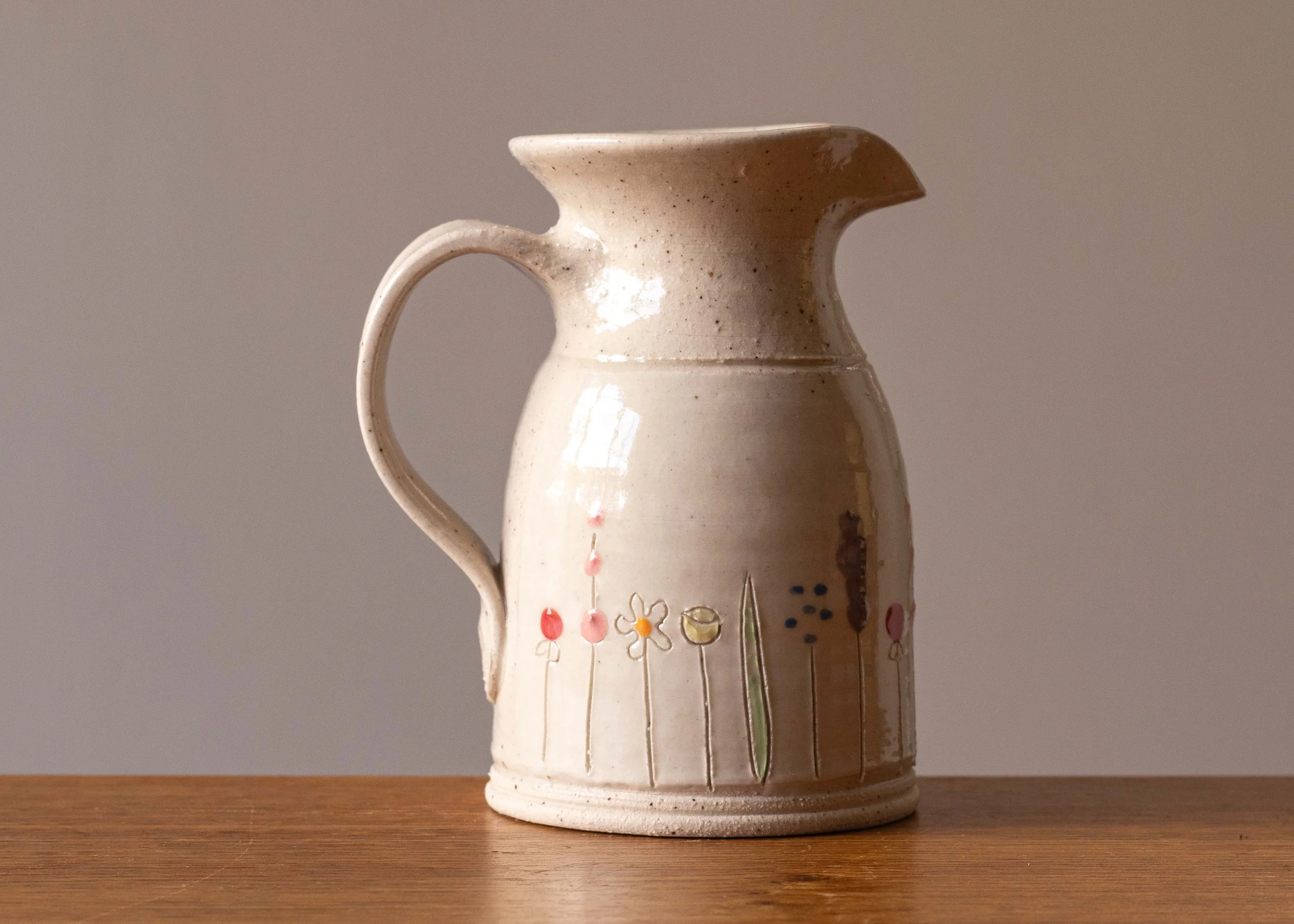 Midsummer Flowers Small Jug, view 3.jpg
