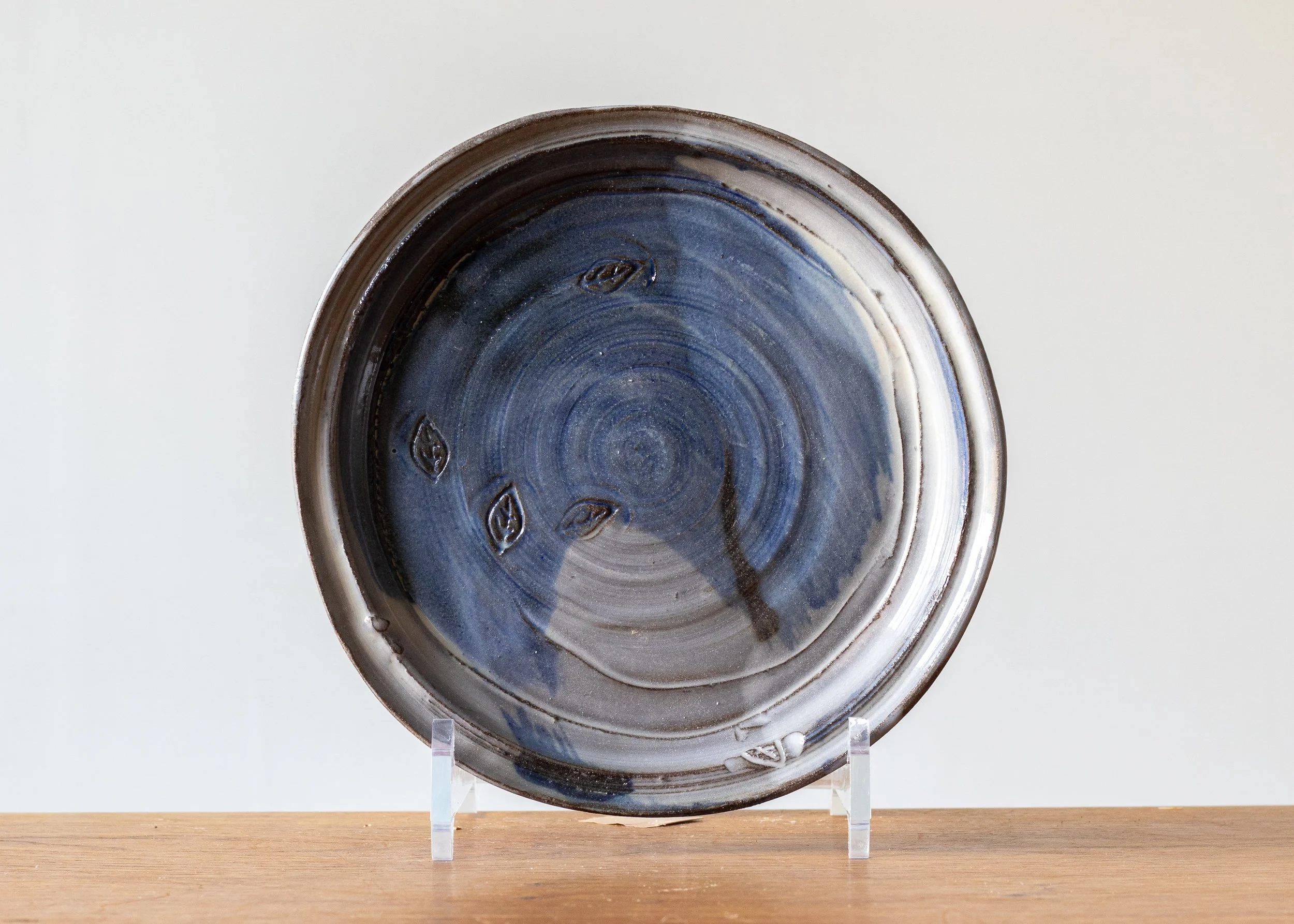 Small Blue Handmade Pottery Plate_.jpg