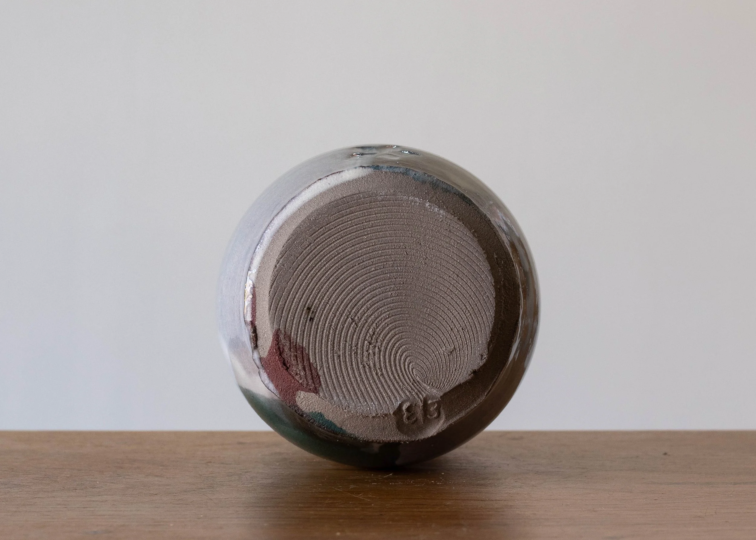 Bud Vase with Turquoise Brush Marks #2, view 6.jpg