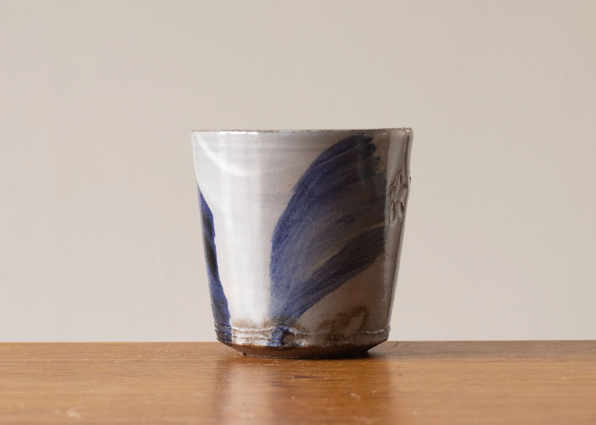 Small Beaker with Blue Brushed Decoration,view 4.jpg
