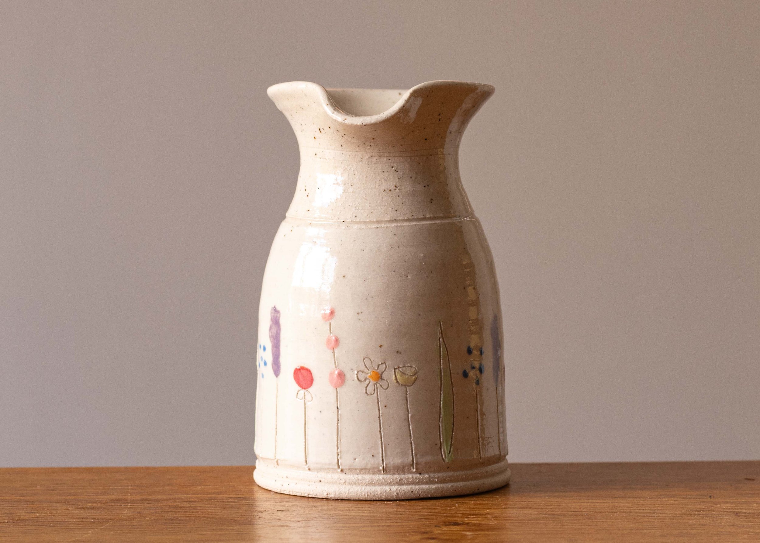 Midsummer Flowers Small Jug, view 2.jpg