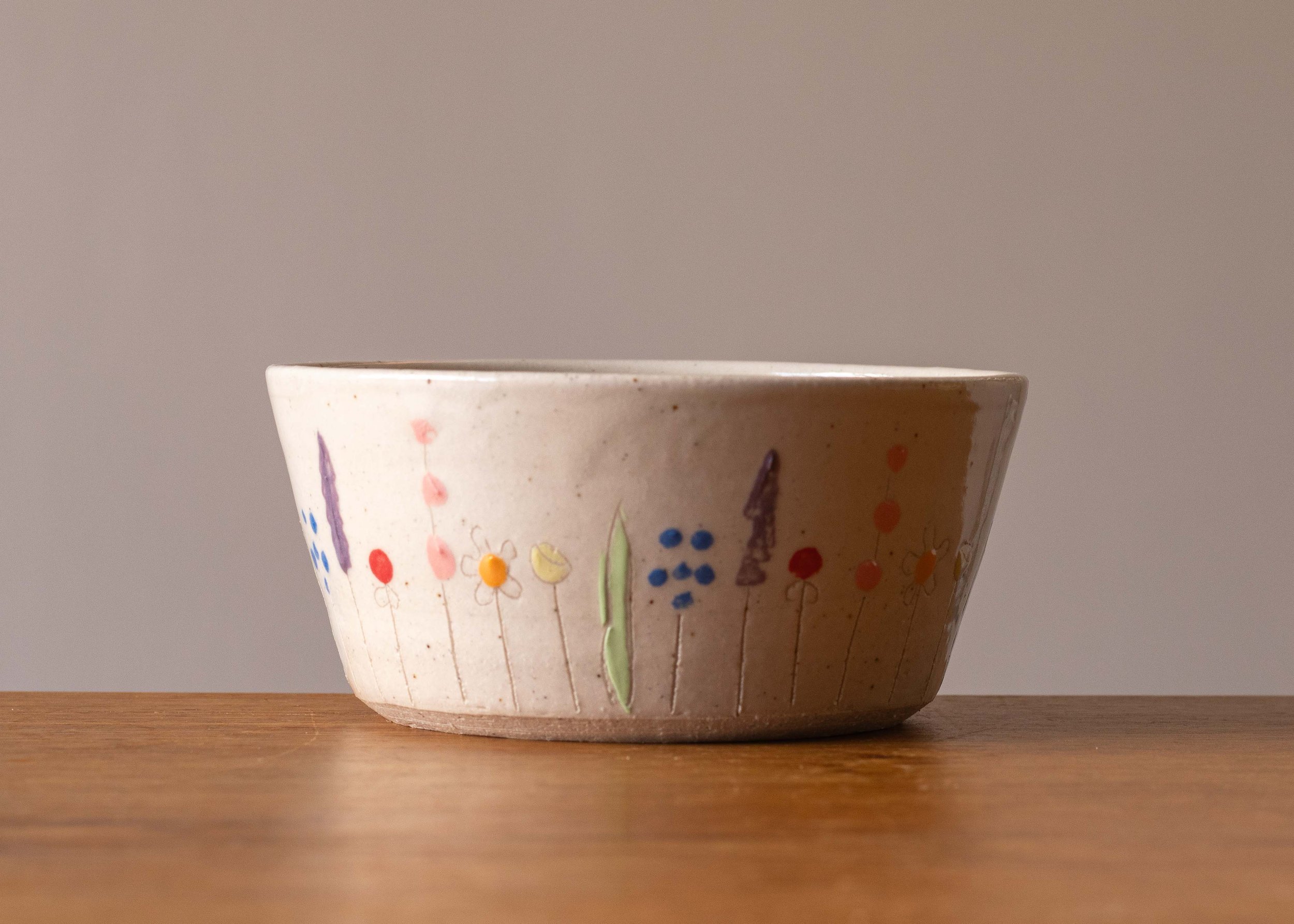 Midsummer Flowers Cereal Bowl, view 2.jpg