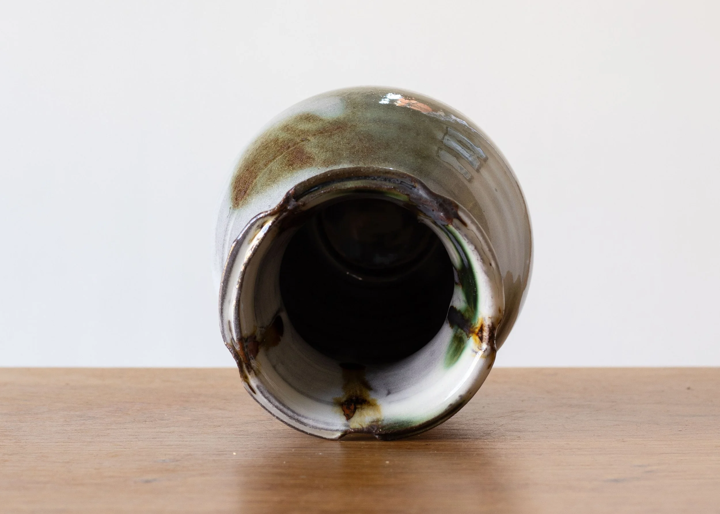 Bud Vase with Green Brush Marks, view 6.jpg